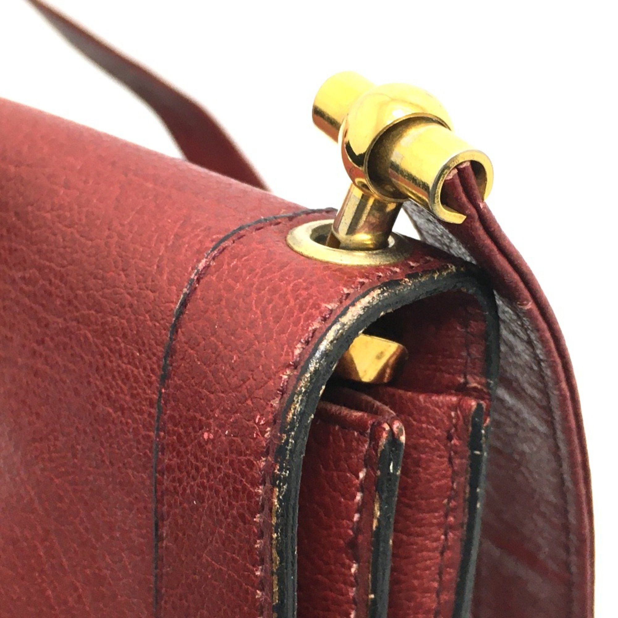 Dior Christian CHRISTIAN DIOR CDHardware bag shawl Shoulder Bag Red GoldHardware Size ONE SIZE - 7 Thumbnail
