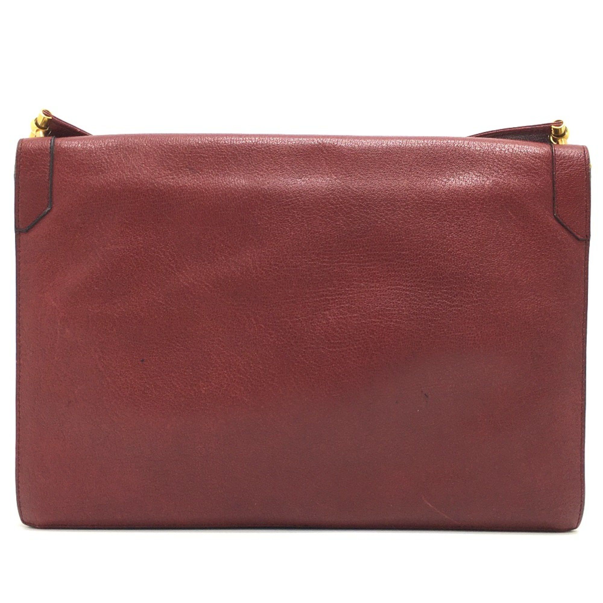 Dior Christian CHRISTIAN DIOR CDHardware bag shawl Shoulder Bag Red GoldHardware Size ONE SIZE - 2 Thumbnail