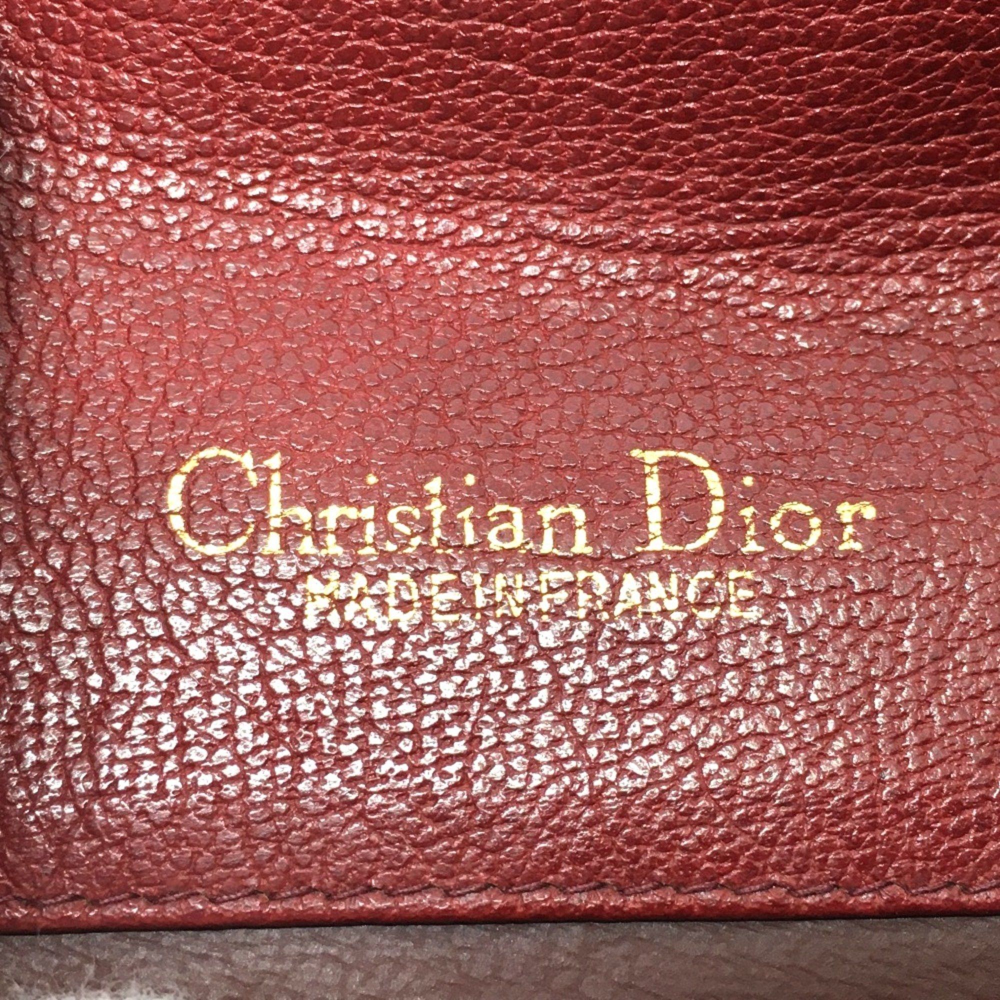 Dior Christian CHRISTIAN DIOR CDHardware bag shawl Shoulder Bag Red GoldHardware Size ONE SIZE - 11 Thumbnail