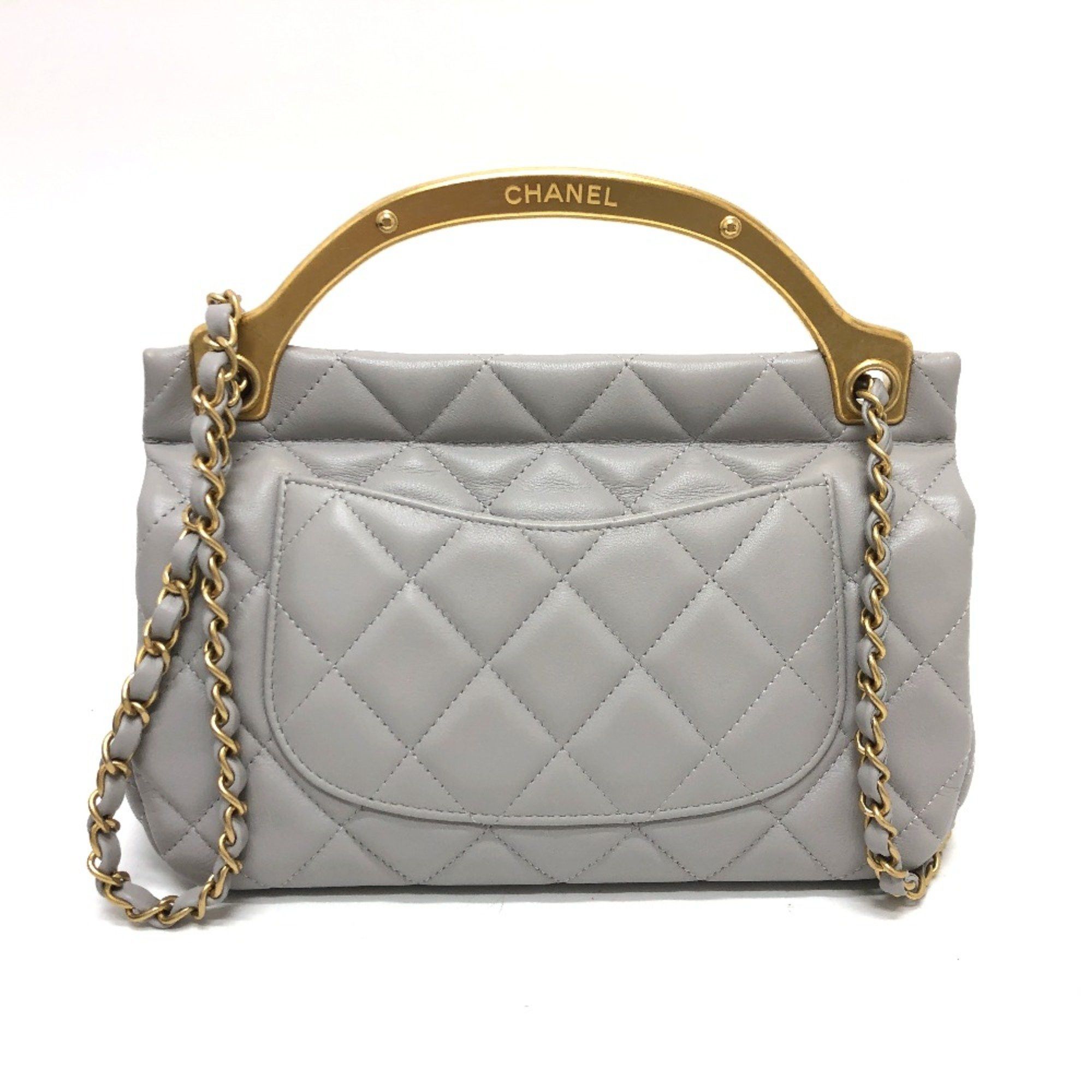 Chanel Chanel 2WAY Crossbody Shoulder Shoulder Bag gray GoldHardware Size ONE SIZE - 2 Thumbnail