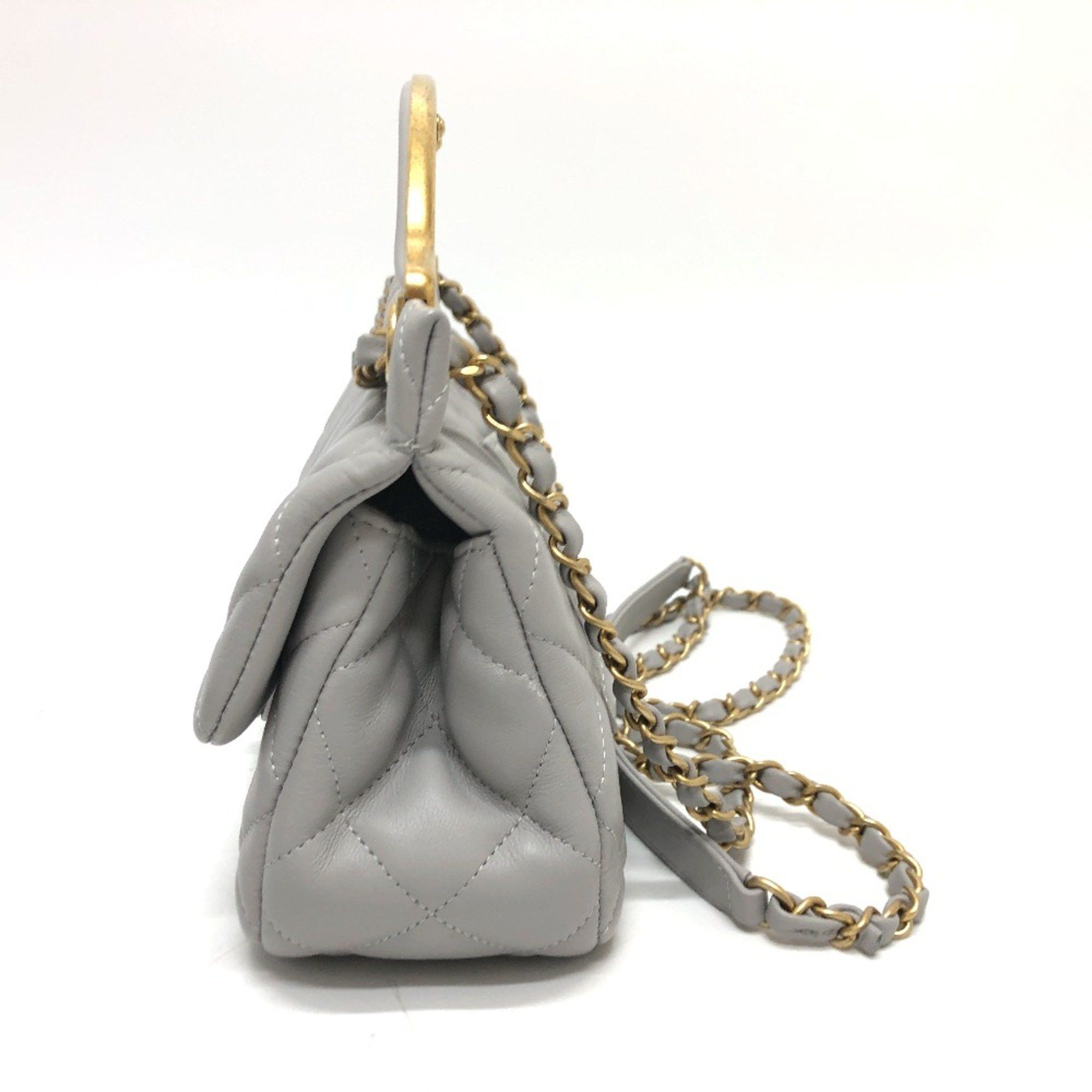 Chanel Chanel 2WAY Crossbody Shoulder Shoulder Bag gray GoldHardware Size ONE SIZE - 3 Thumbnail