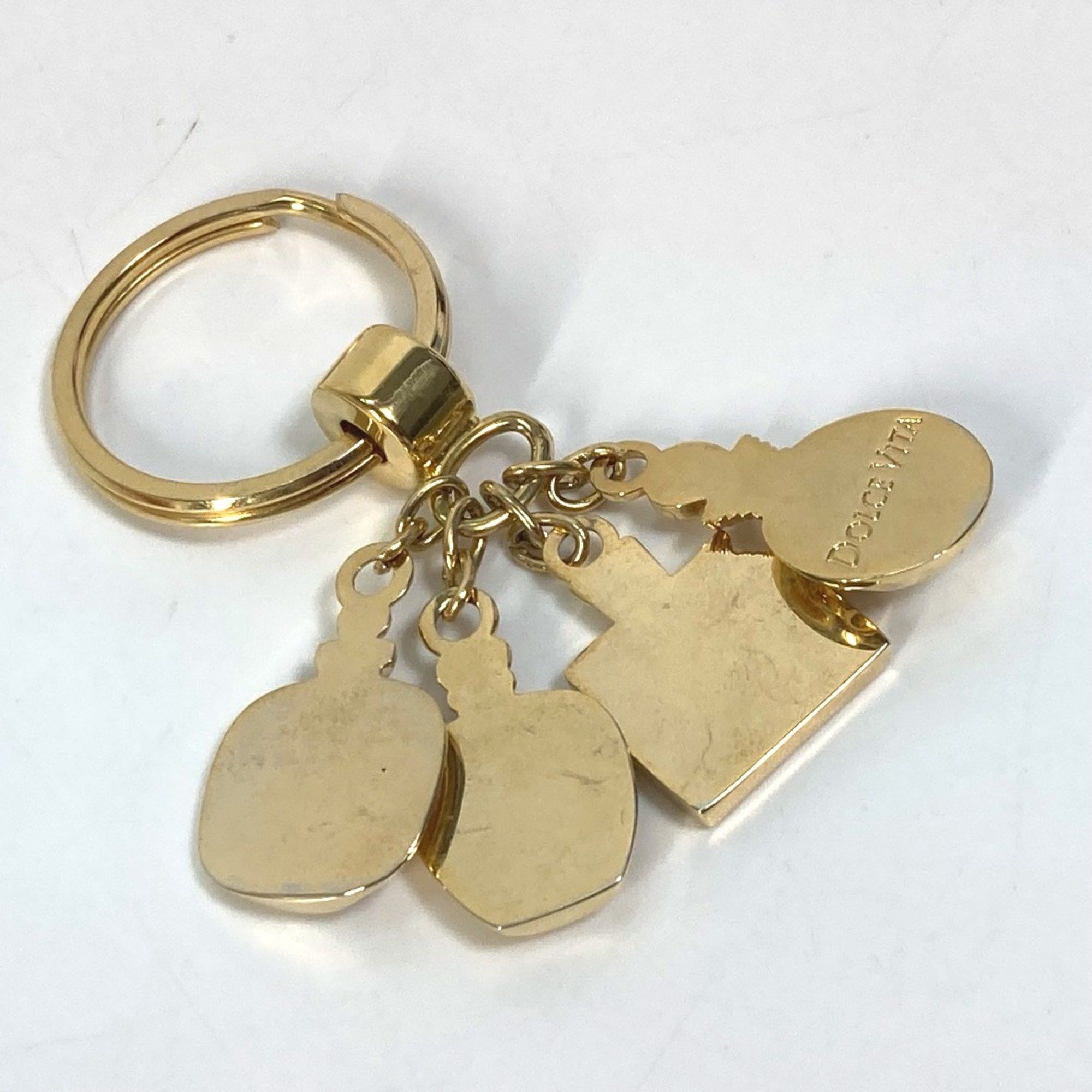Dior Christian CHRISTIAN DIOR perfume perfume Key ring Key Holder Gold Size ONE SIZE - 8 Thumbnail