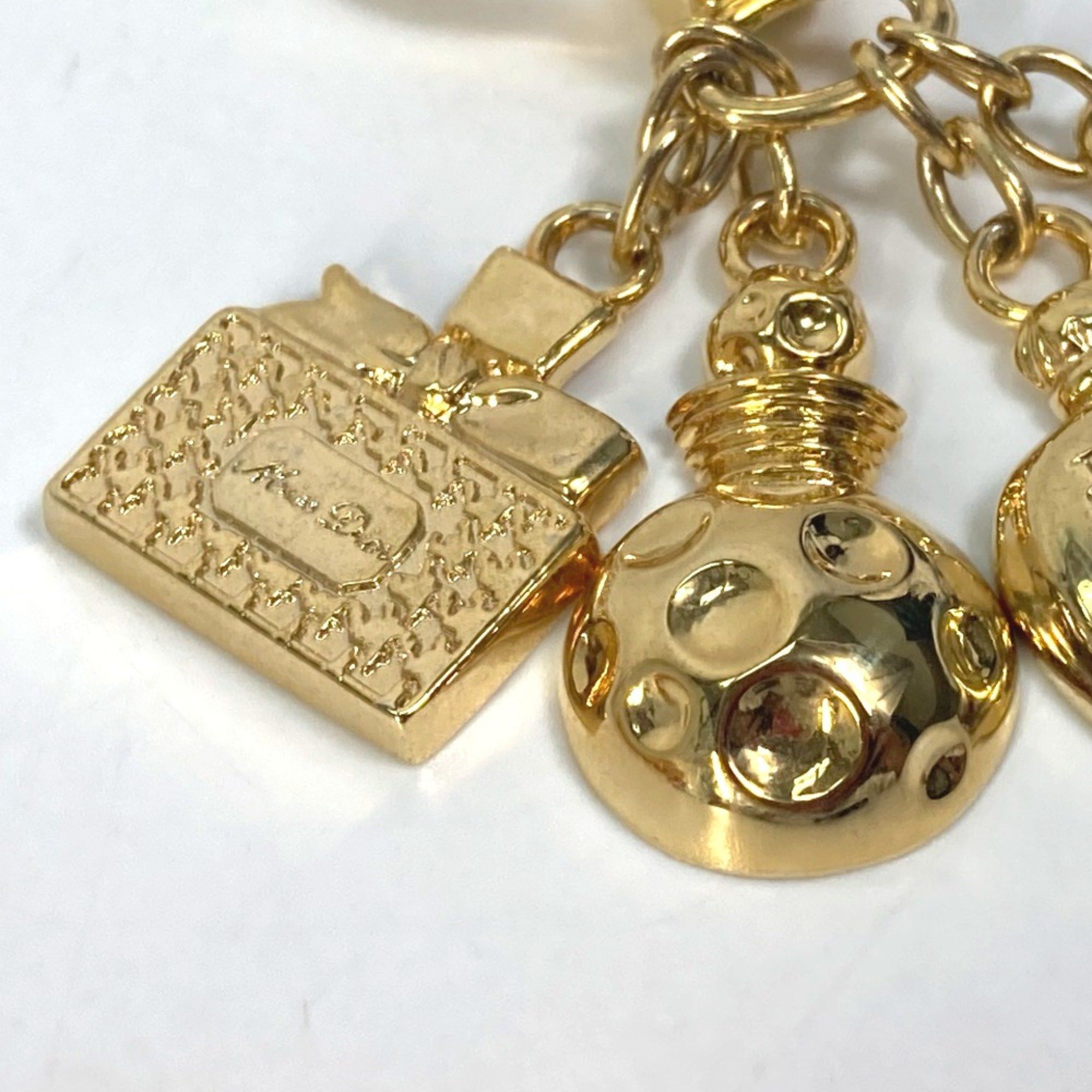 Dior Christian CHRISTIAN DIOR perfume perfume Key ring Key Holder Gold Size ONE SIZE - 5 Thumbnail