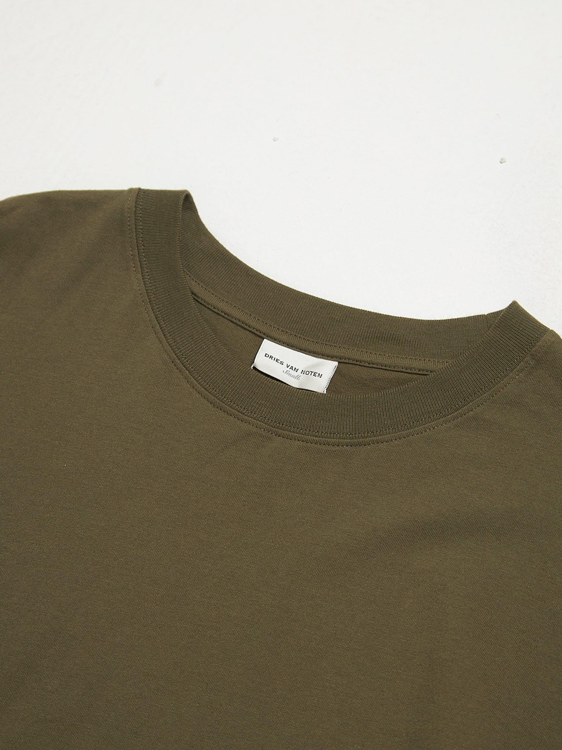 Dries Van Noten Olive Oversized T-Shirt Size US M / EU 48-50 / 2 - 3 Thumbnail