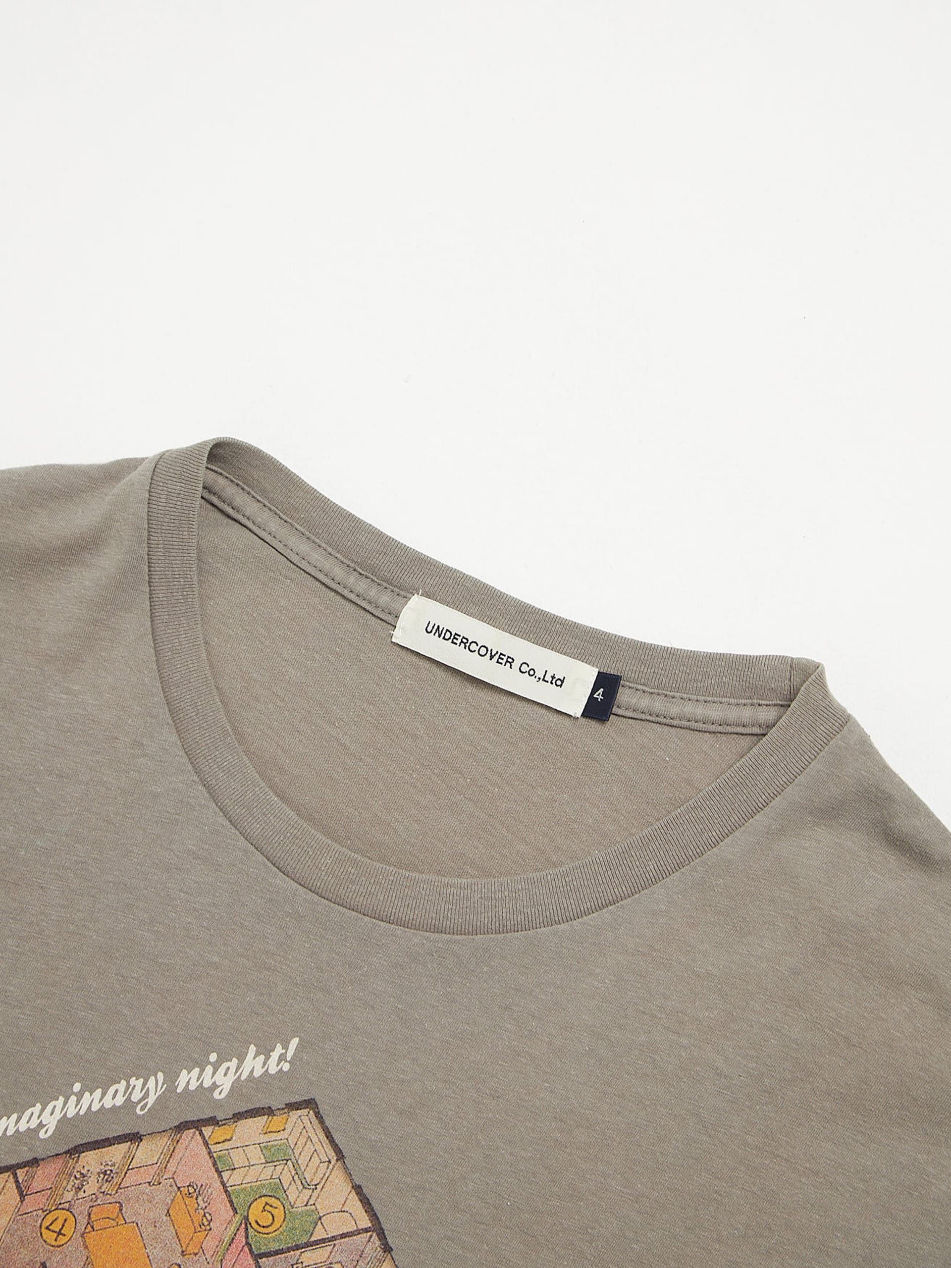Undercover Gray Interior Printed Cotton T Shirt Size US XL / EU 56 / 4 - 3 Thumbnail