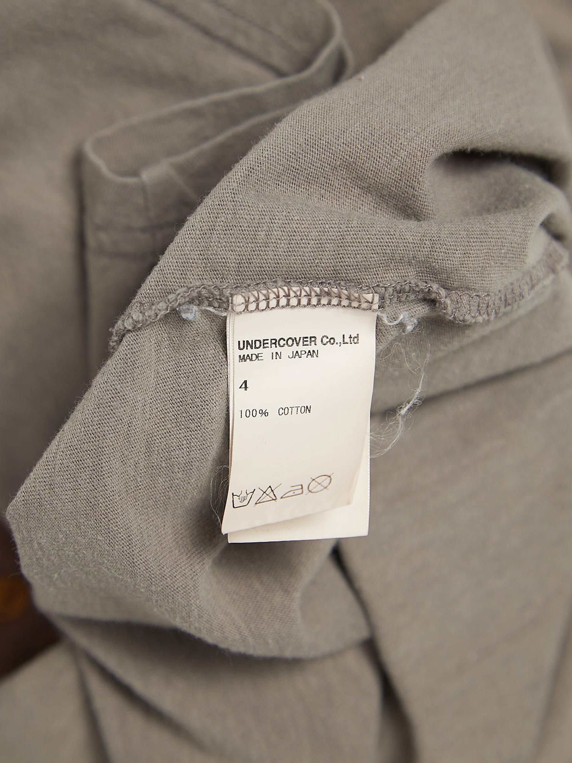 Undercover Gray Interior Printed Cotton T Shirt Size US XL / EU 56 / 4 - 4 Thumbnail