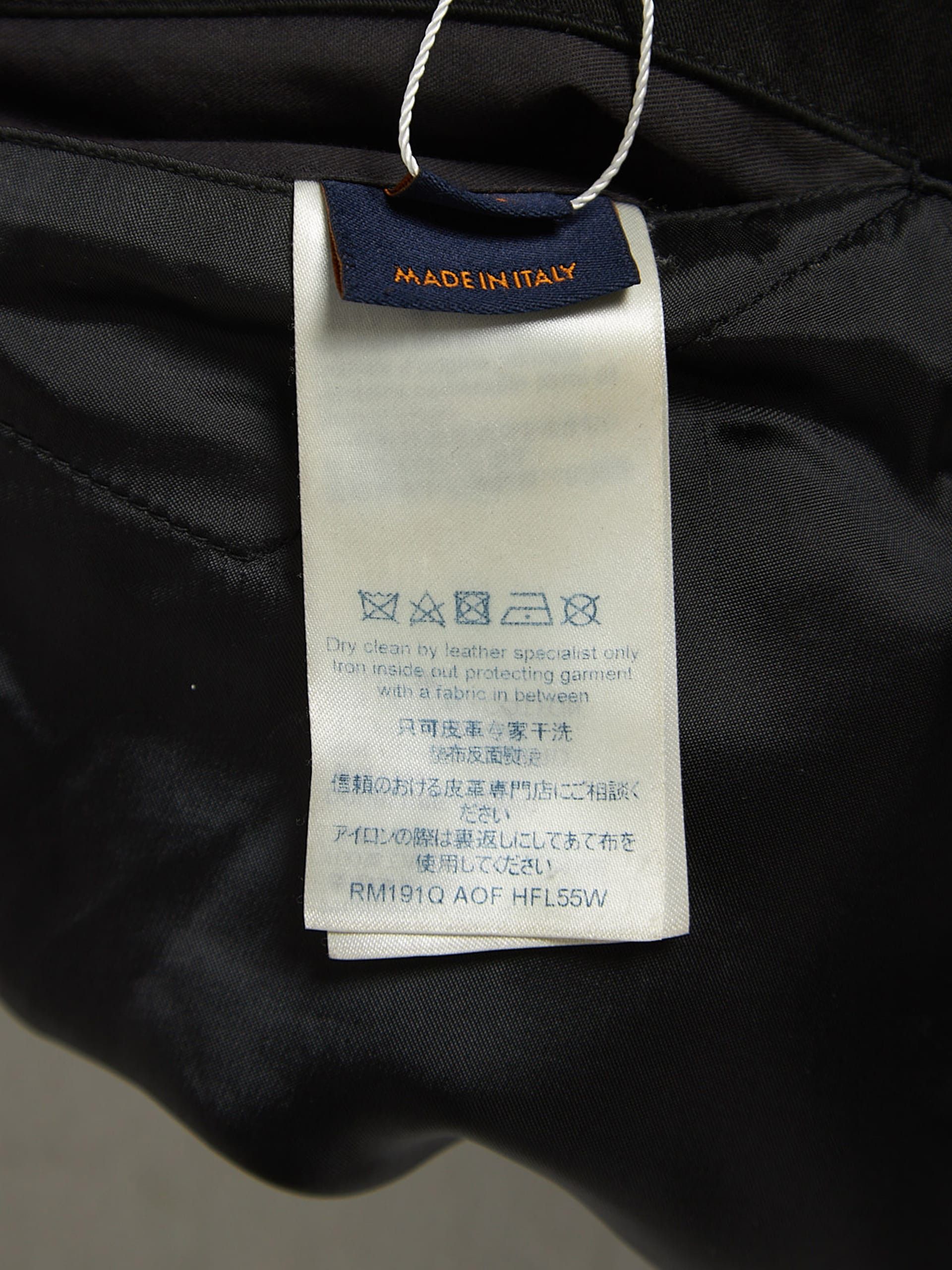 Louis Vuitton Black and Milk Lamb Leather Bomber Jacket Size US M / EU 48-50 / 2 - 5 Thumbnail