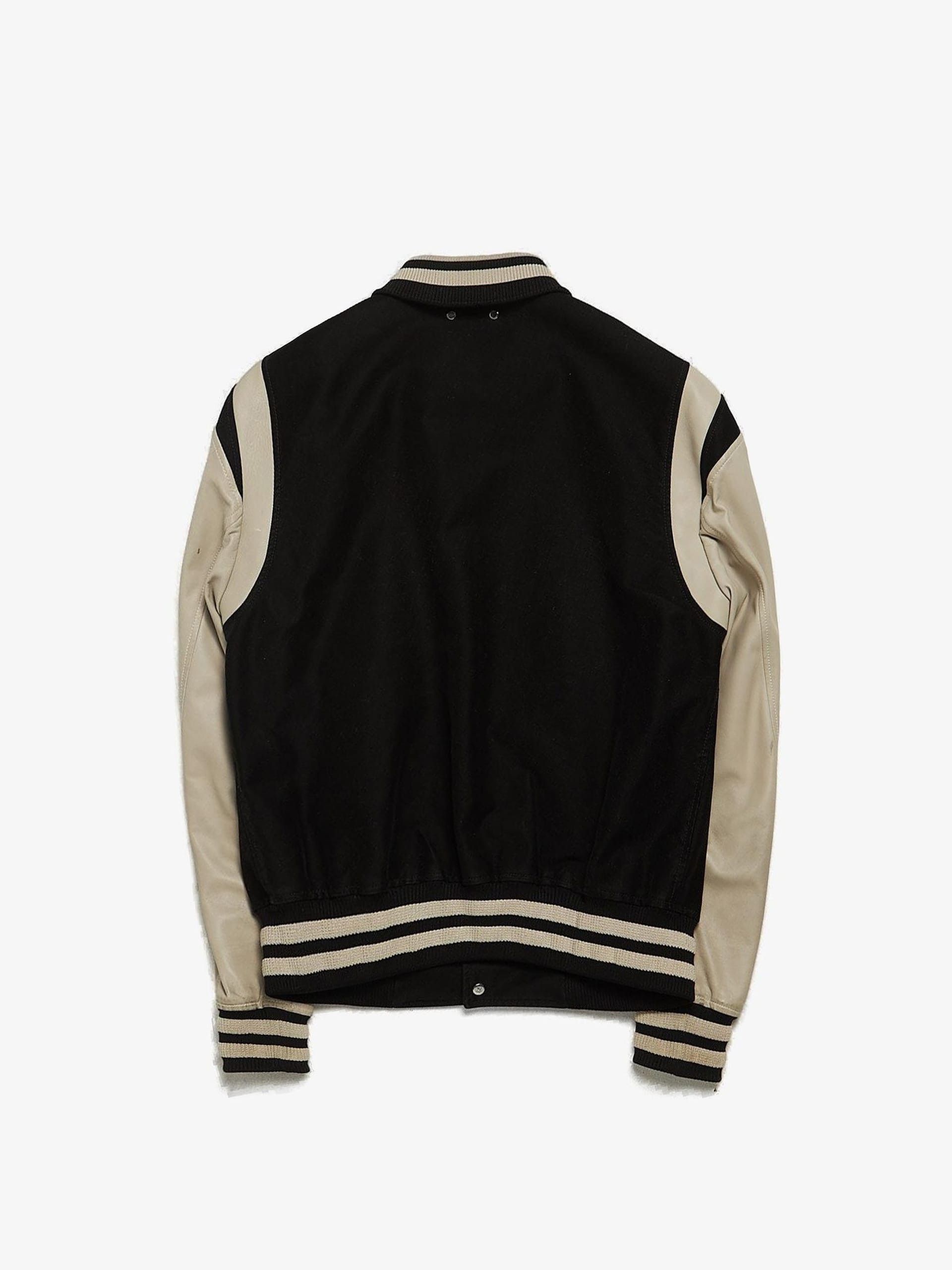Louis Vuitton Black and Milk Lamb Leather Bomber Jacket Size US M / EU 48-50 / 2 - 2 Thumbnail