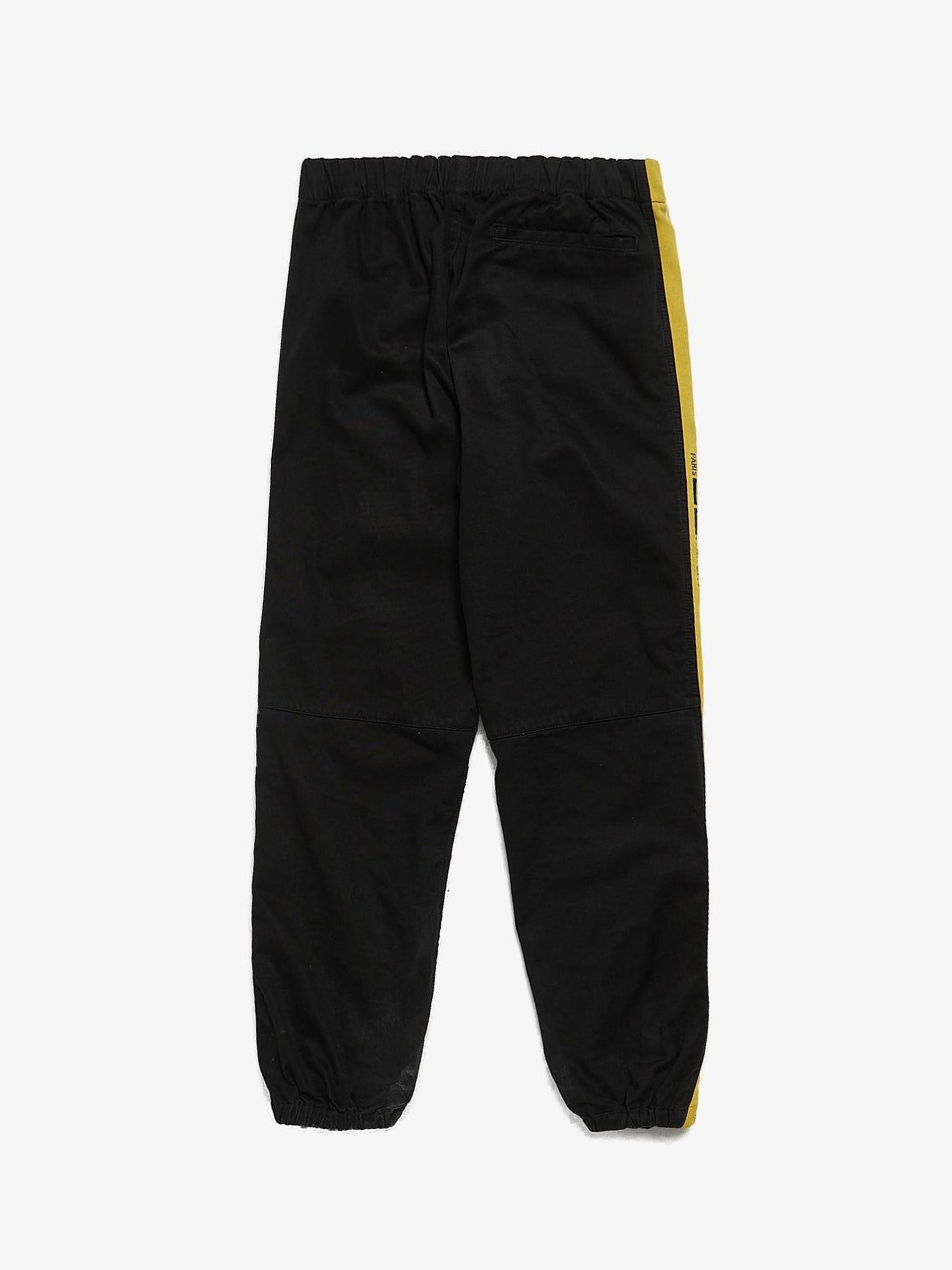 Givenchy Black Yellow and White Side Striped Cotton Trackpants Size US 32 / EU 48 - 2 Thumbnail