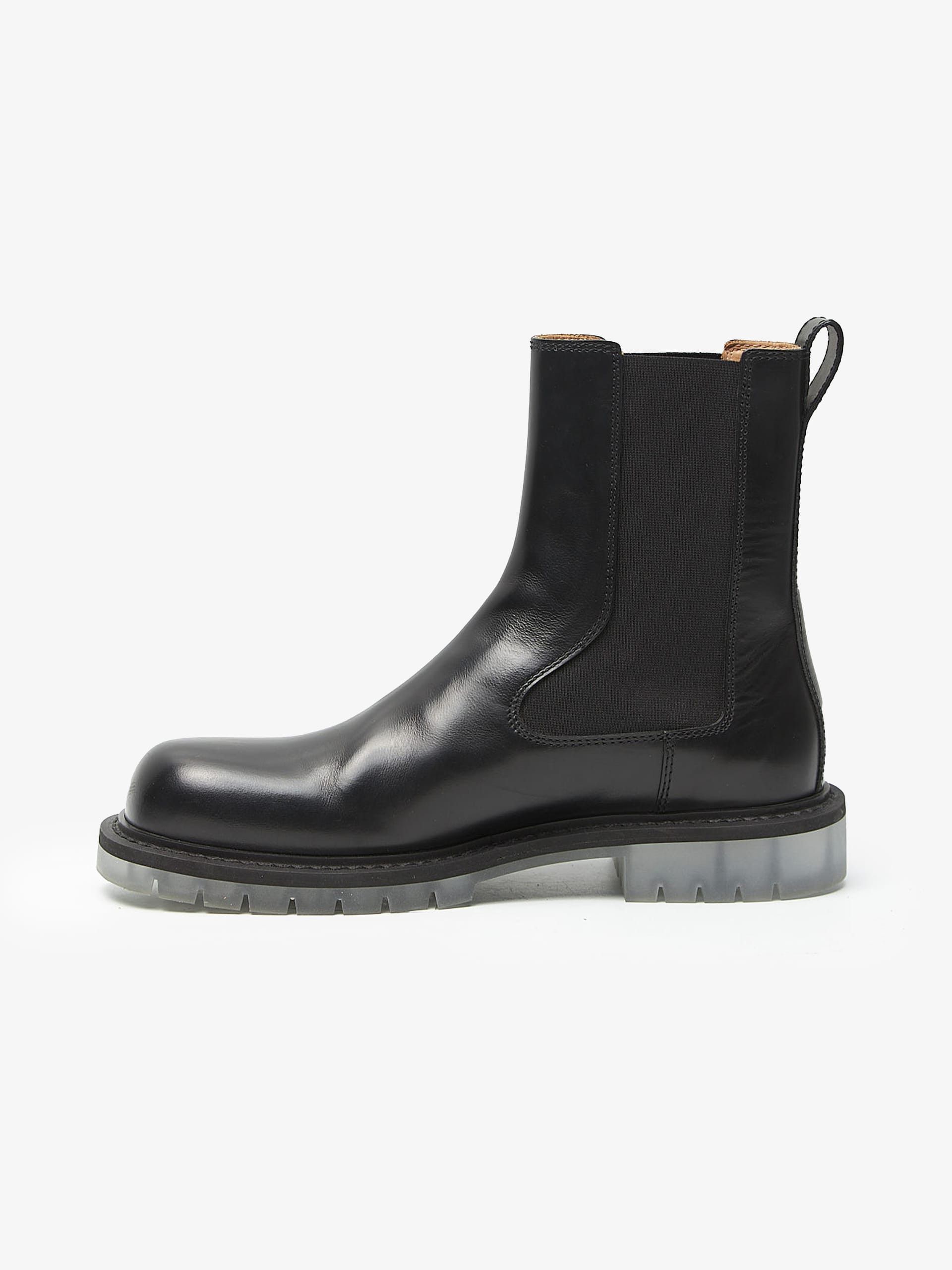Bottega Veneta Black Leather Chelsea Boots Size US 8 / EU 41 - 3 Thumbnail