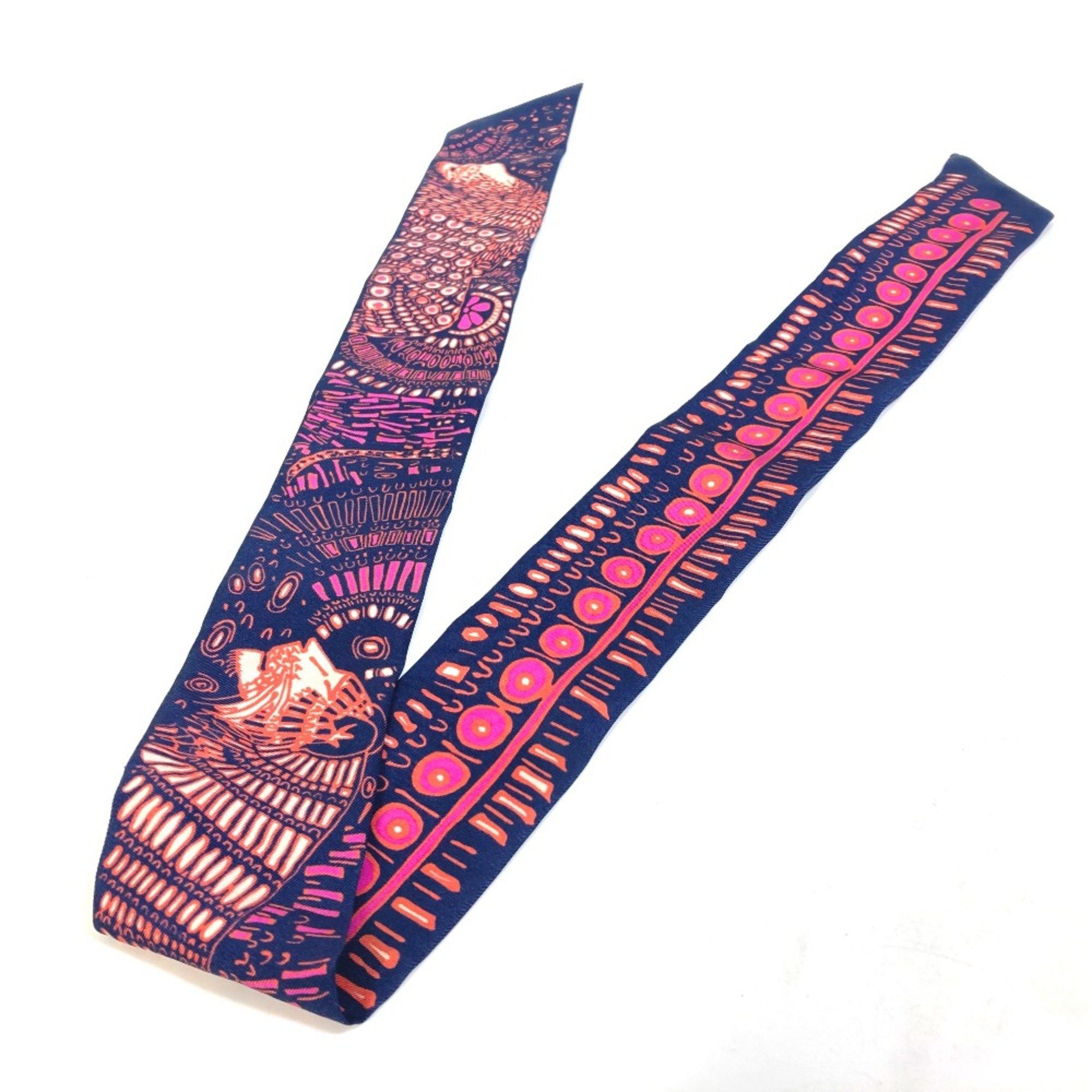 Dior CHRISTIAN DIOR BandeauScarf Scarf Navy pink Size ONE SIZE - 3 Thumbnail