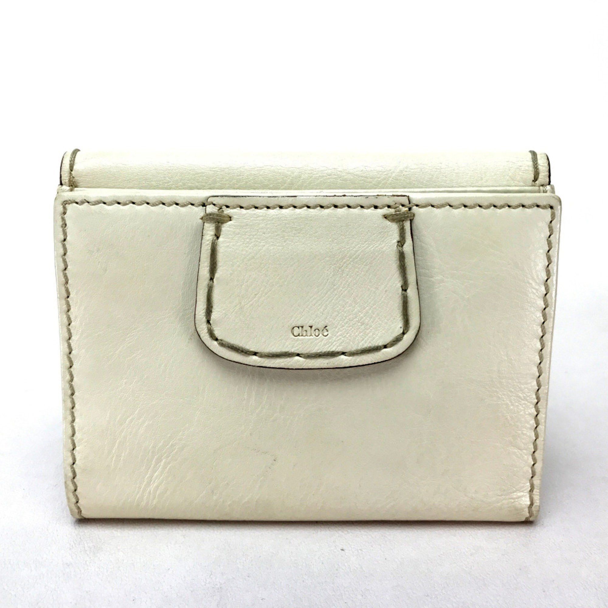 Chloe Chloe Double SnapWallet snap type Folded wallet Ivory Size ONE SIZE - 2 Thumbnail