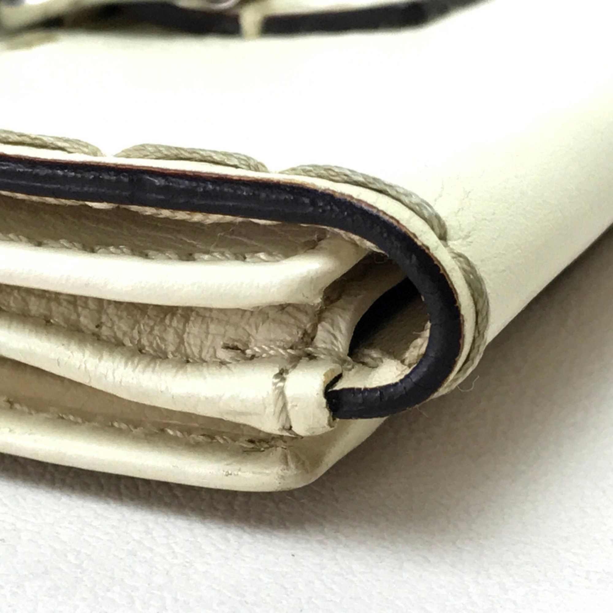 Chloe Chloe Double SnapWallet snap type Folded wallet Ivory Size ONE SIZE - 4 Thumbnail