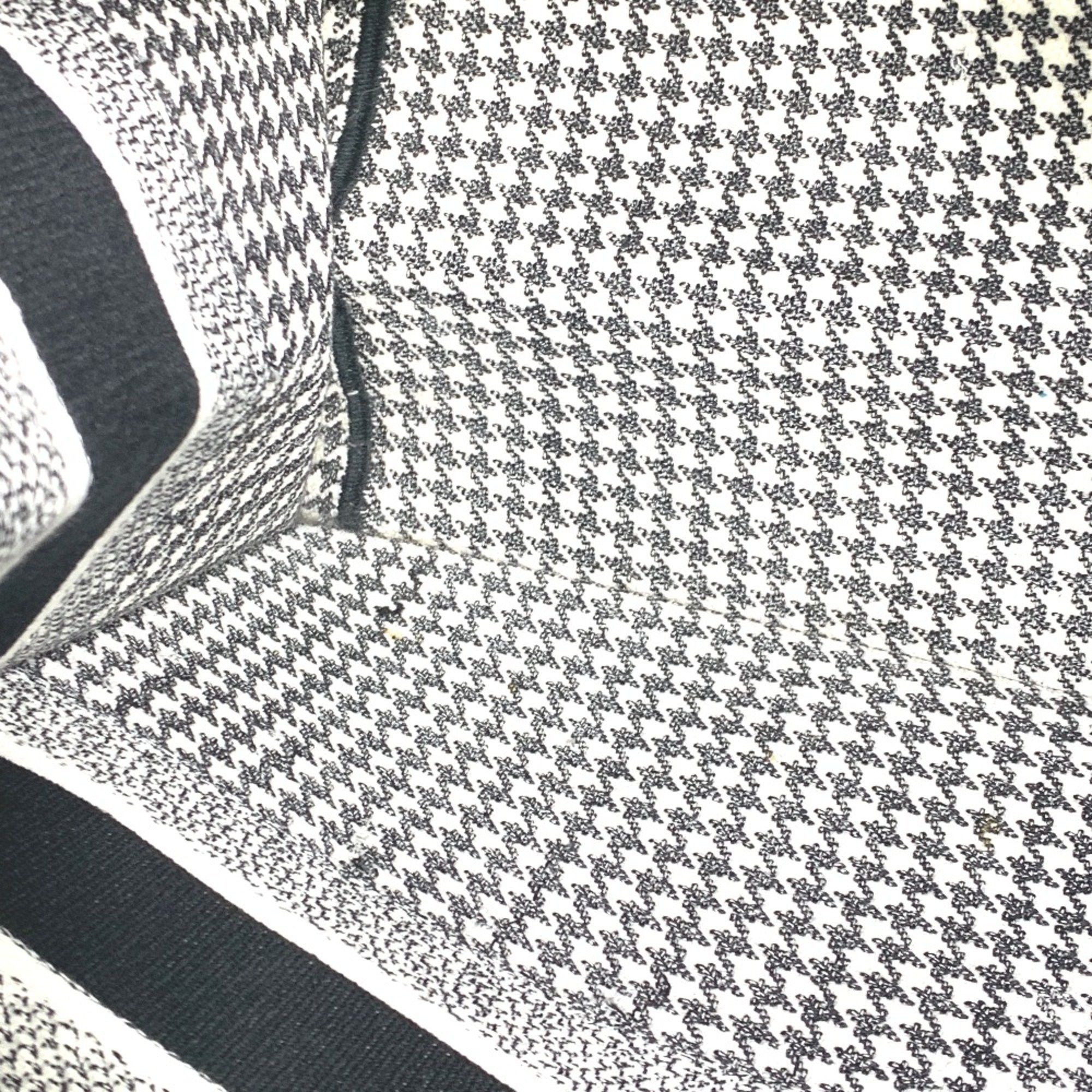 Dior CHRISTIAN DIOR Houndstooth Shoulder Bag bag book tote Tote Bag White/Black Size ONE SIZE - 13 Thumbnail