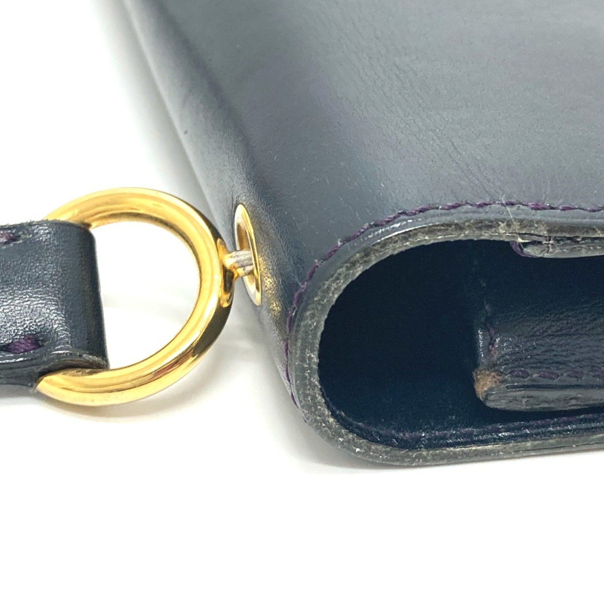 Dior Christian CHRISTIAN DIOR Trotter Bag Hand Bag Shoulder Bag Navy Size ONE SIZE - 6 Thumbnail