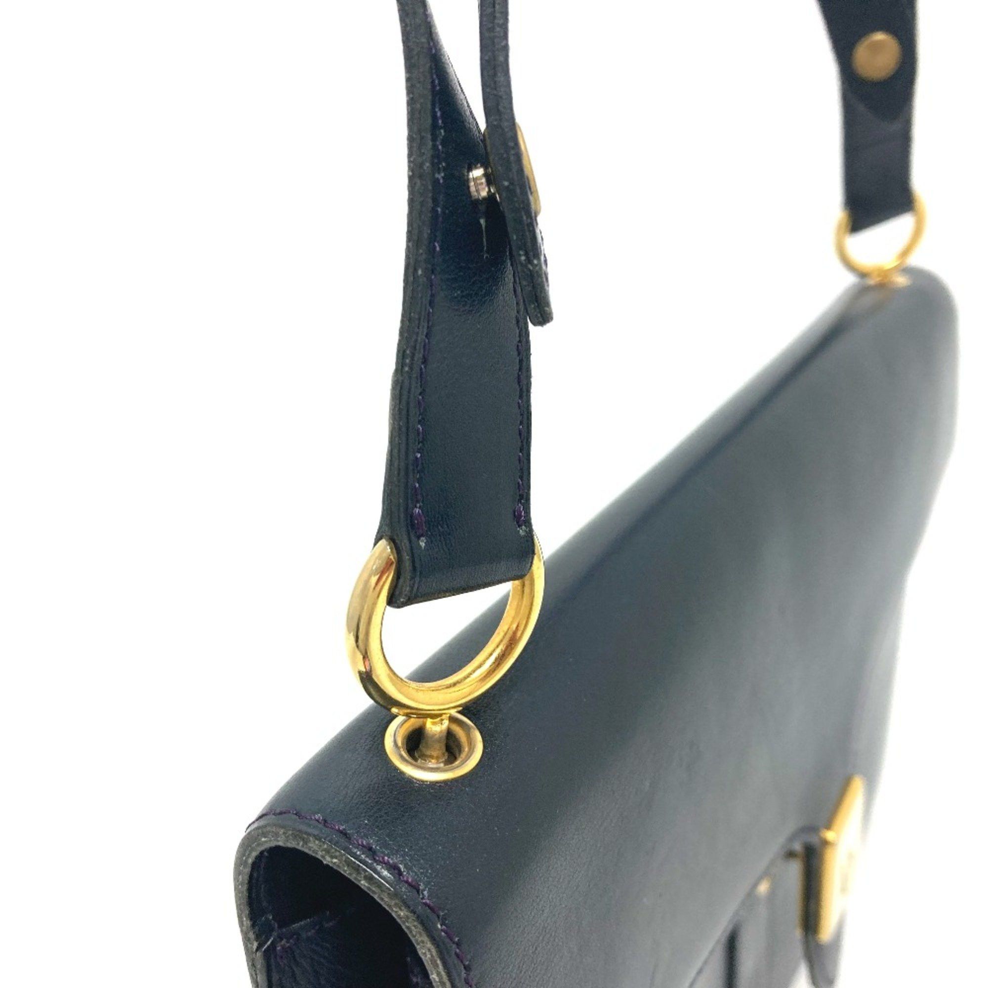 Dior Christian CHRISTIAN DIOR Trotter Bag Hand Bag Shoulder Bag Navy Size ONE SIZE - 4 Thumbnail