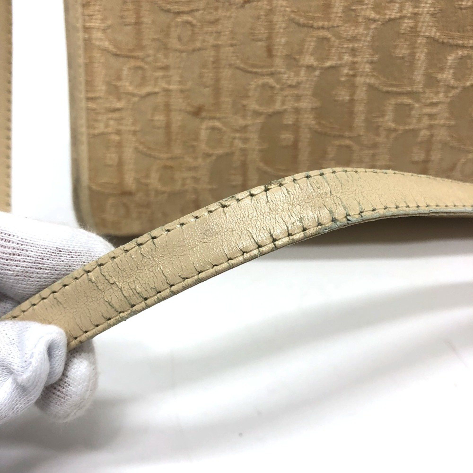Dior CHRISTIAN DIOR Trotter bag/shoulder Shoulder Bag Beige Size ONE SIZE - 4 Thumbnail