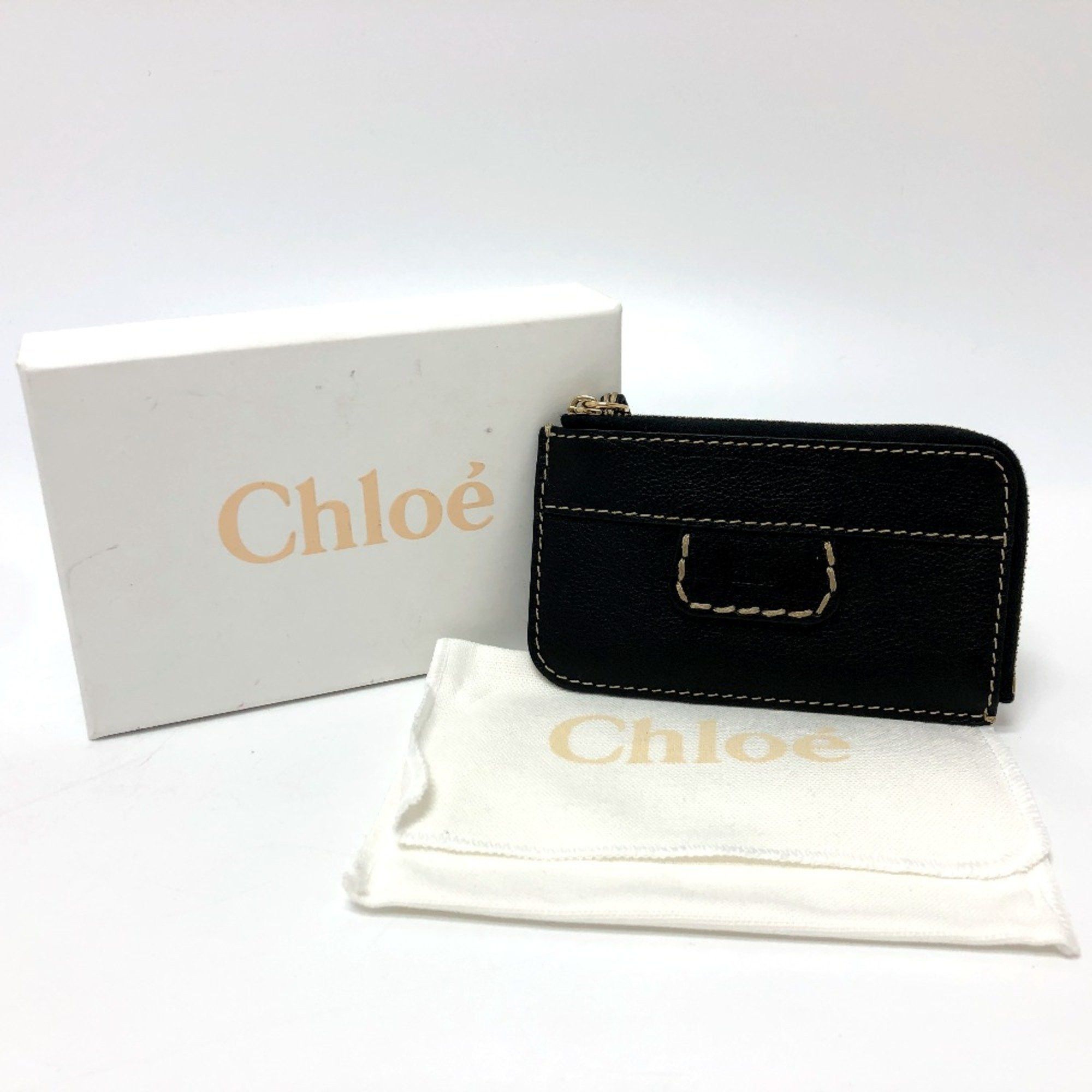 Chloe Chloe Pass case Card Case Black GoldHardware Size ONE SIZE - 7 Thumbnail