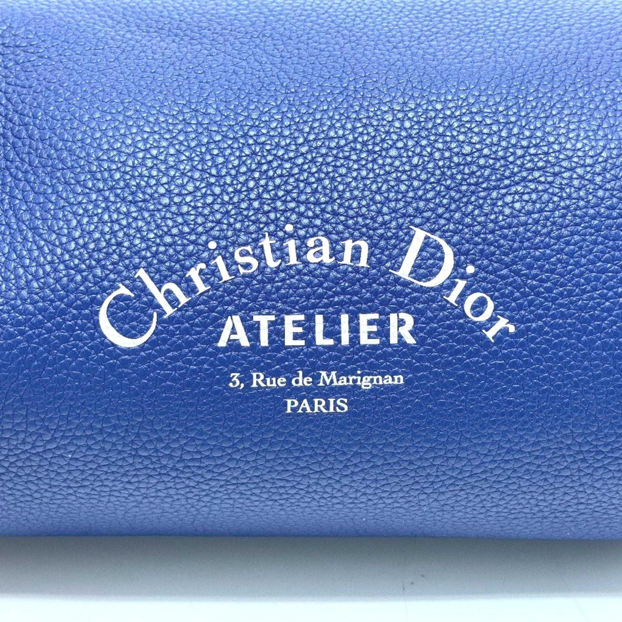 Dior CHRISTIAN DIOR Atelier Bag Cylindrical Crossbody Shoulder Bag blue Size ONE SIZE - 6 Thumbnail
