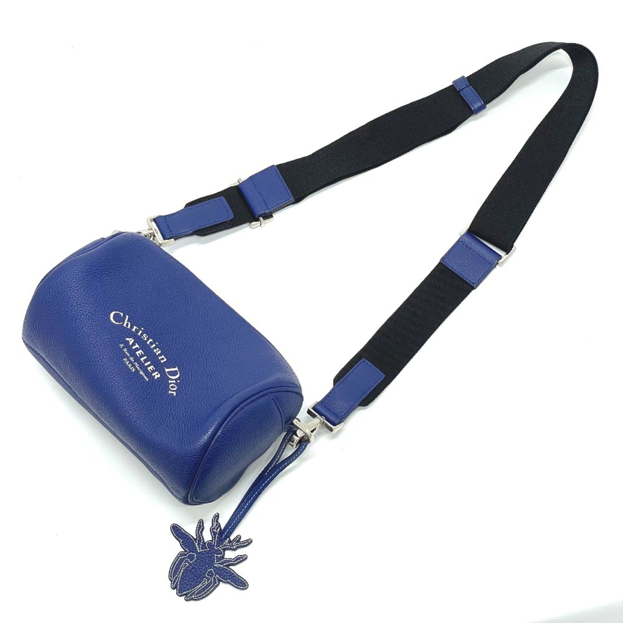Dior CHRISTIAN DIOR Atelier Bag Cylindrical Crossbody Shoulder Bag blue Size ONE SIZE - 13 Thumbnail
