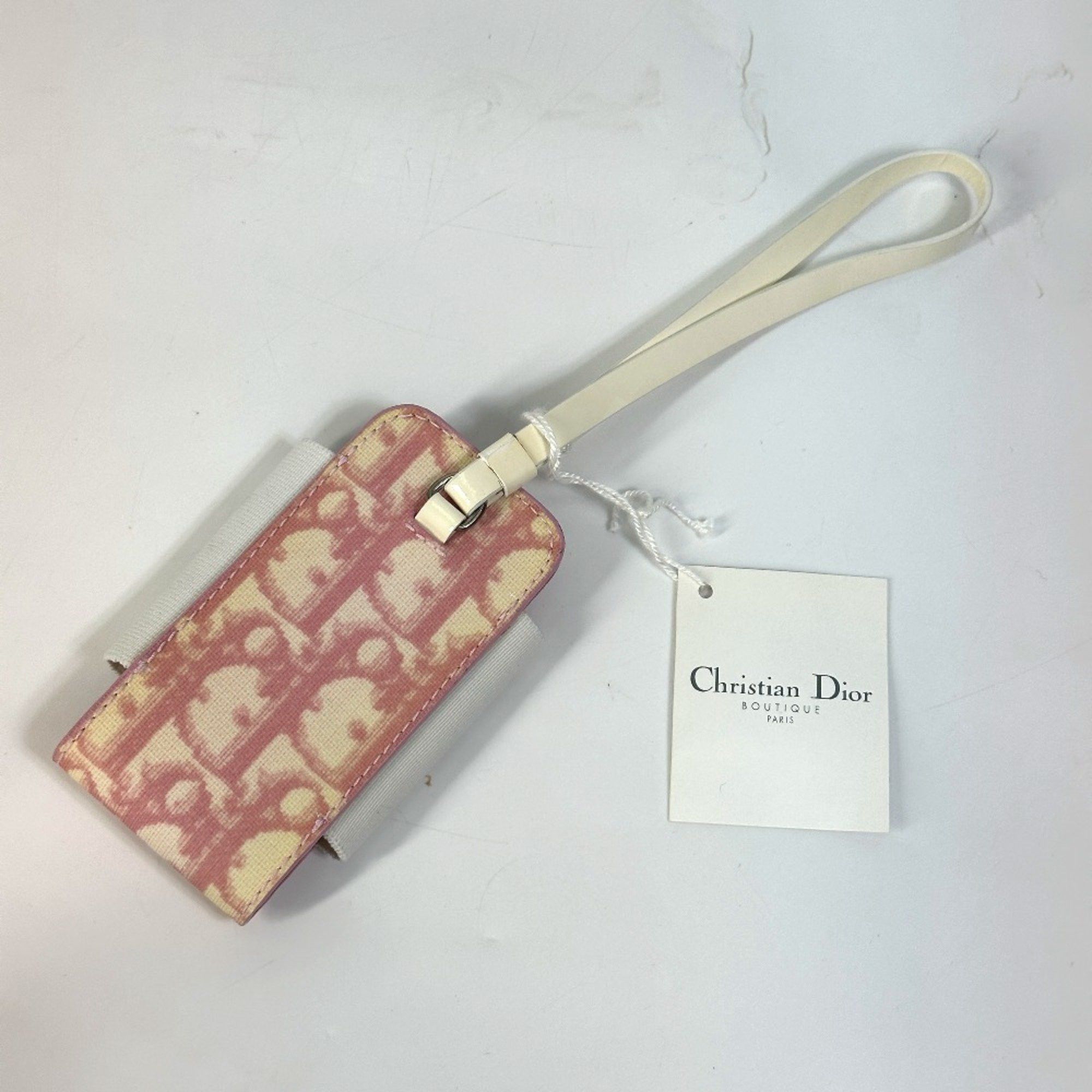 Dior Christian CHRISTIAN DIOR Trotter Mobile case pink Size ONE SIZE - 2 Thumbnail
