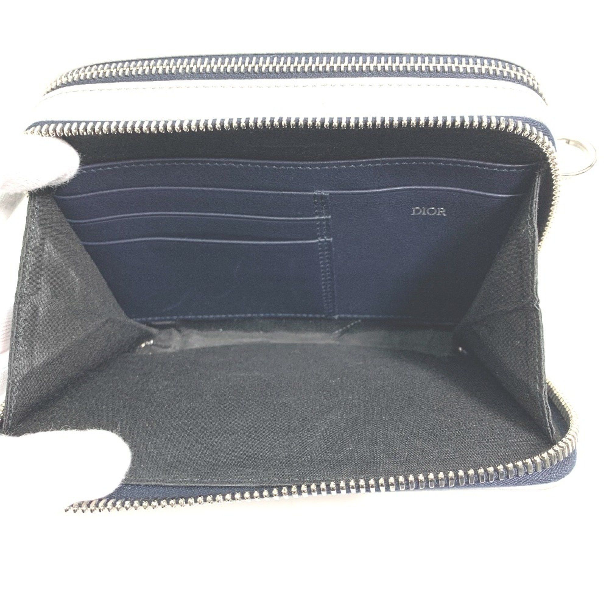 Dior CHRISTIAN DIOR logo bag double zip pocket Shoulder Bag gray Size ONE SIZE - 10 Thumbnail