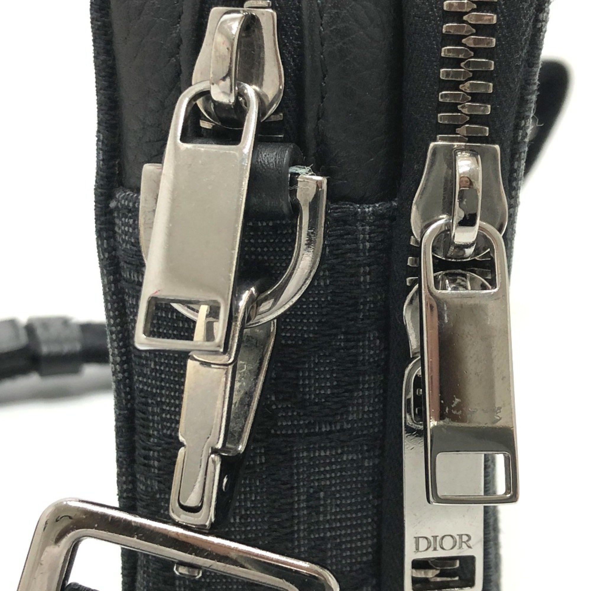 Dior CHRISTIAN DIOR 2ESBC119VPD Oblique Bag Shoulder Bag Navy SilverHardware Size ONE SIZE - 7 Thumbnail