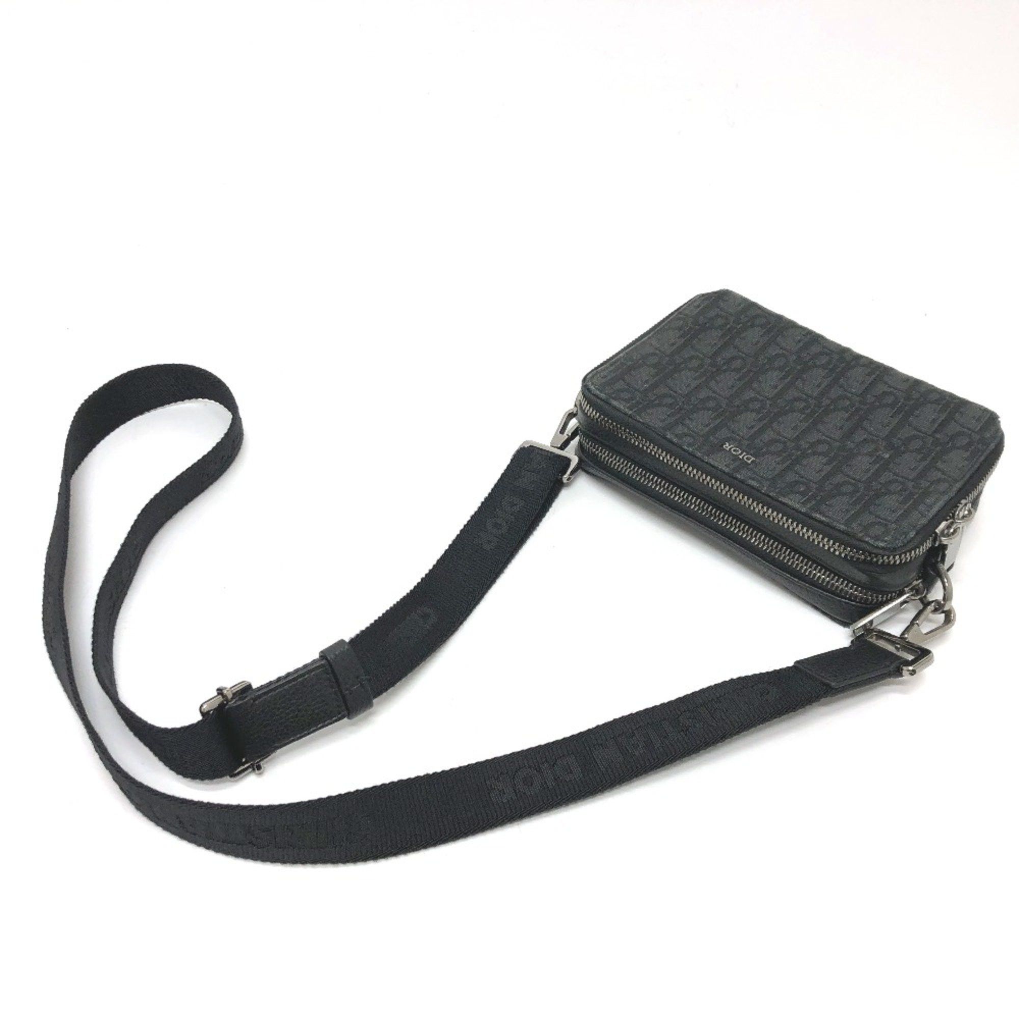 Dior CHRISTIAN DIOR 2ESBC119VPD Oblique Bag Shoulder Bag Navy SilverHardware Size ONE SIZE - 8 Thumbnail