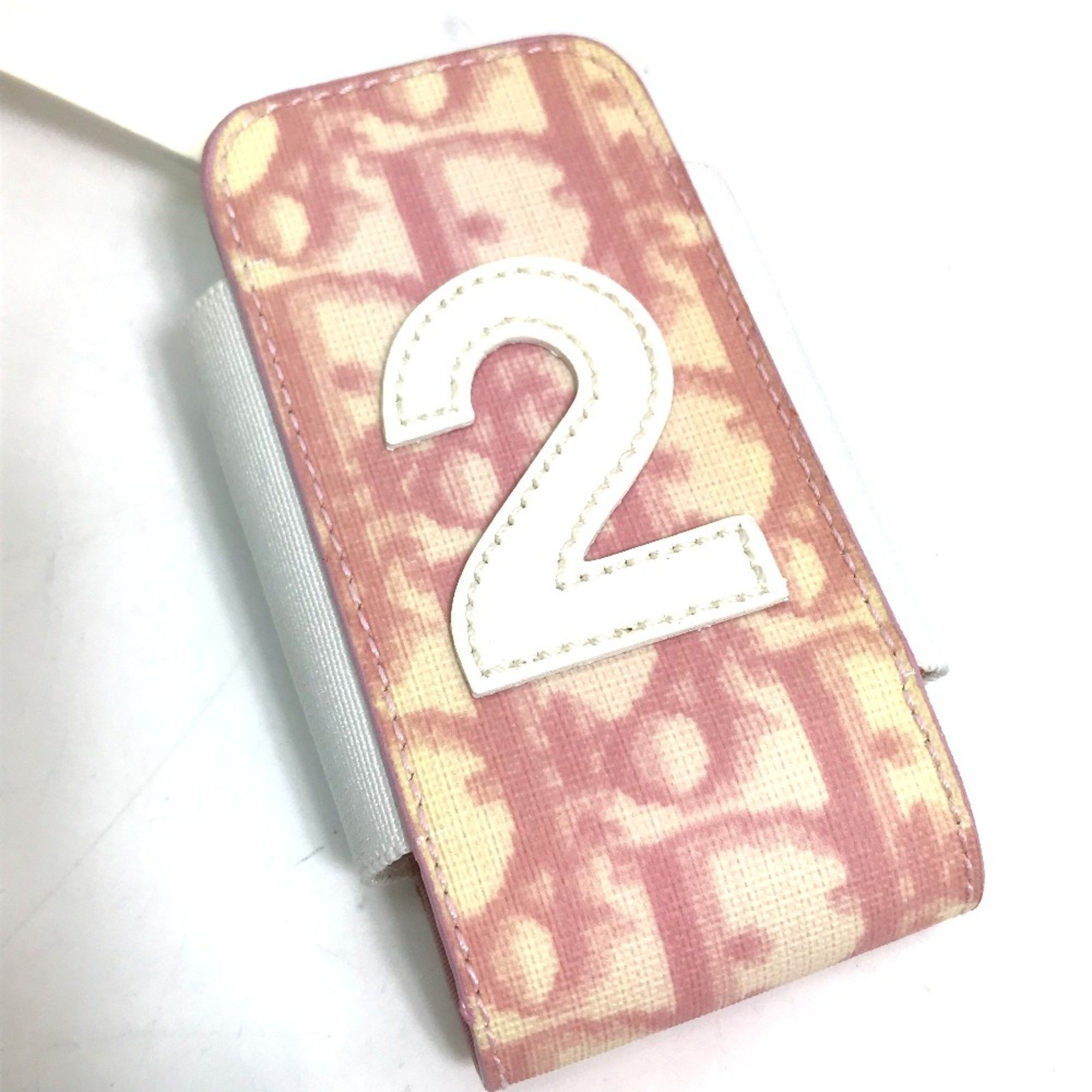 Dior Christian CHRISTIAN DIOR Trotter Mobile case pink Size ONE SIZE - 2 Thumbnail