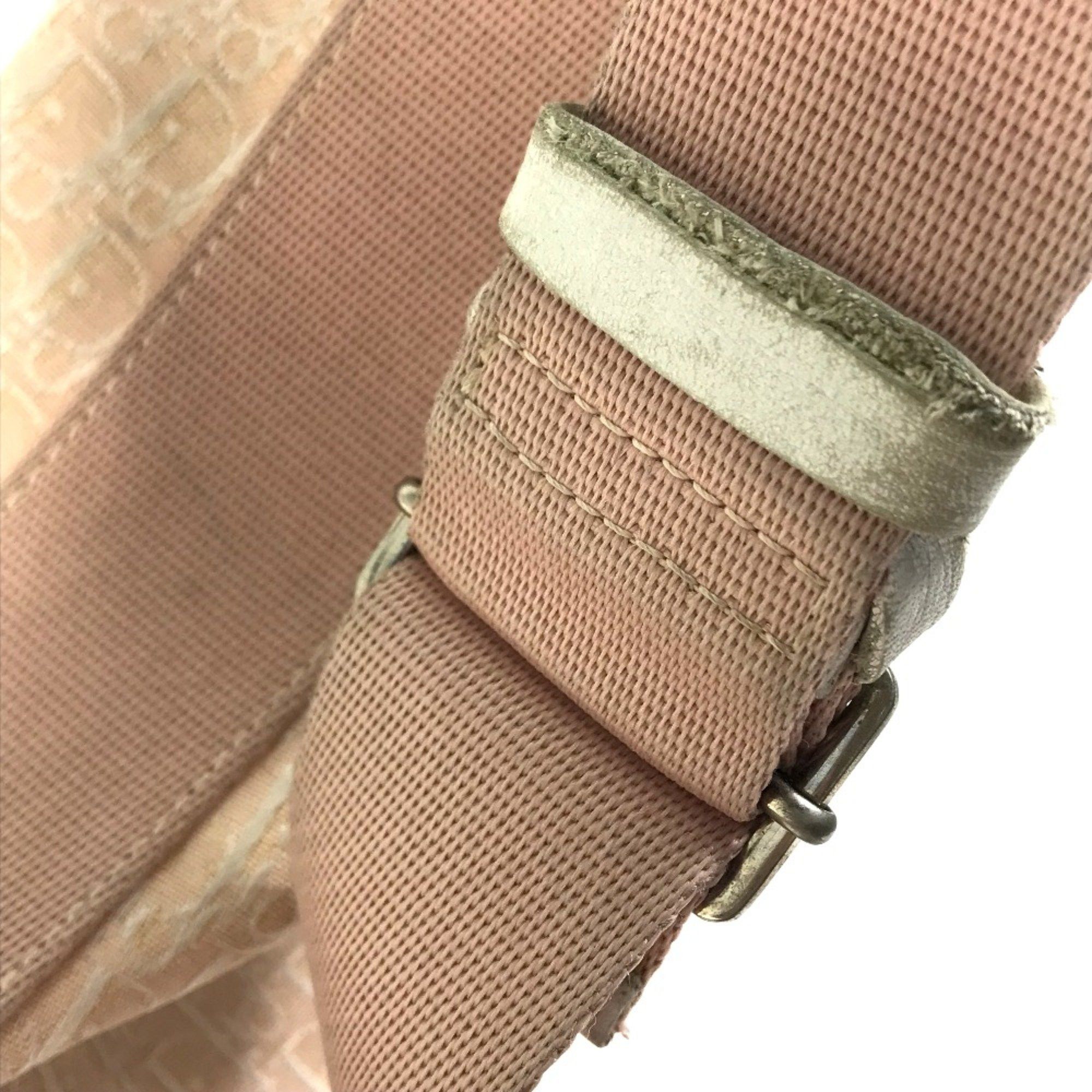 Dior CHRISTIAN DIOR Trotter Bag Crossbody Shoulder Bag Pink x White Size ONE SIZE - 10 Thumbnail