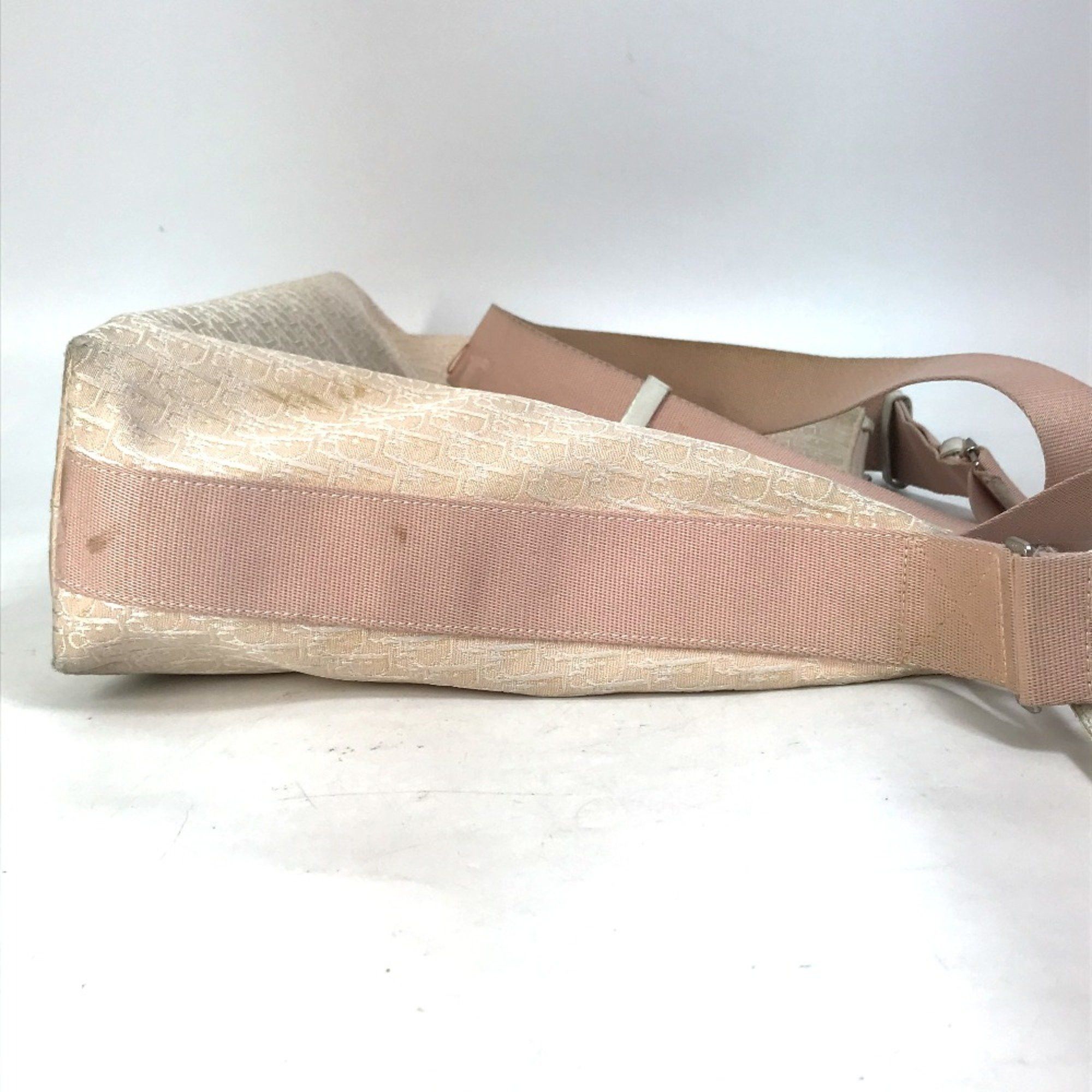 Dior CHRISTIAN DIOR Trotter Bag Crossbody Shoulder Bag Pink x White Size ONE SIZE - 3 Thumbnail