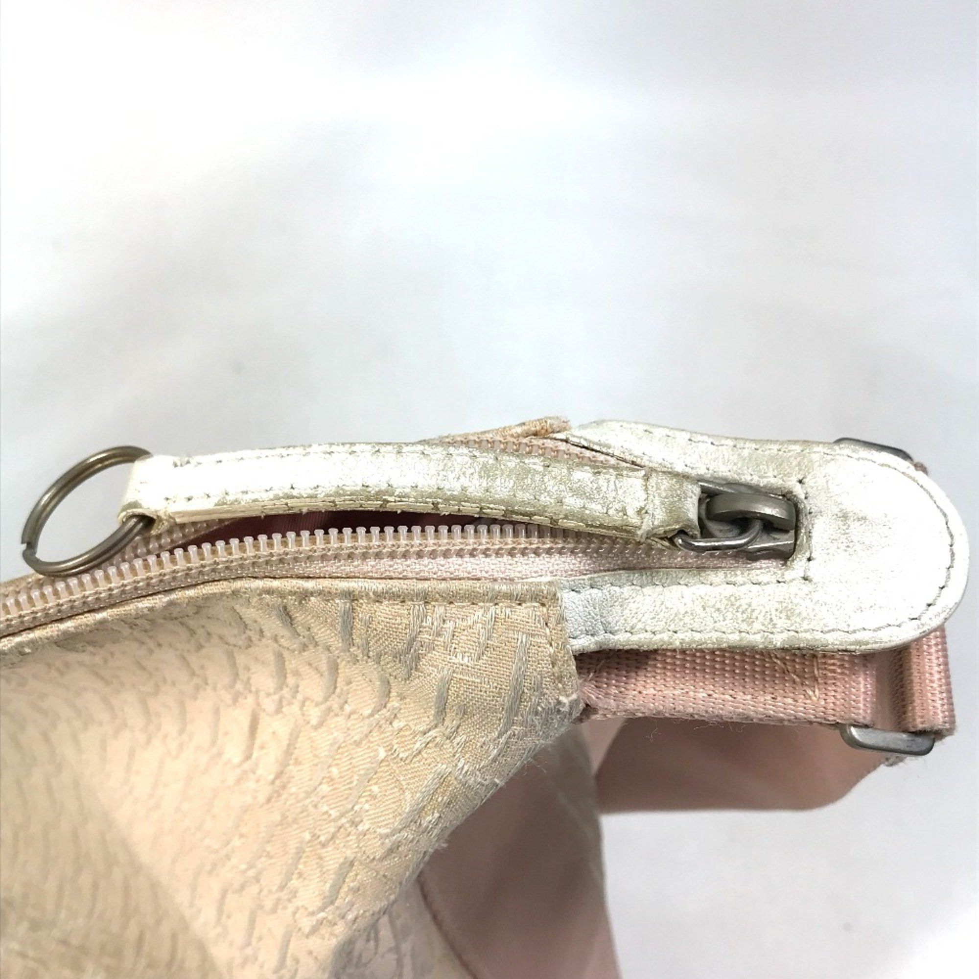 Dior CHRISTIAN DIOR Trotter Bag Crossbody Shoulder Bag Pink x White Size ONE SIZE - 8 Thumbnail