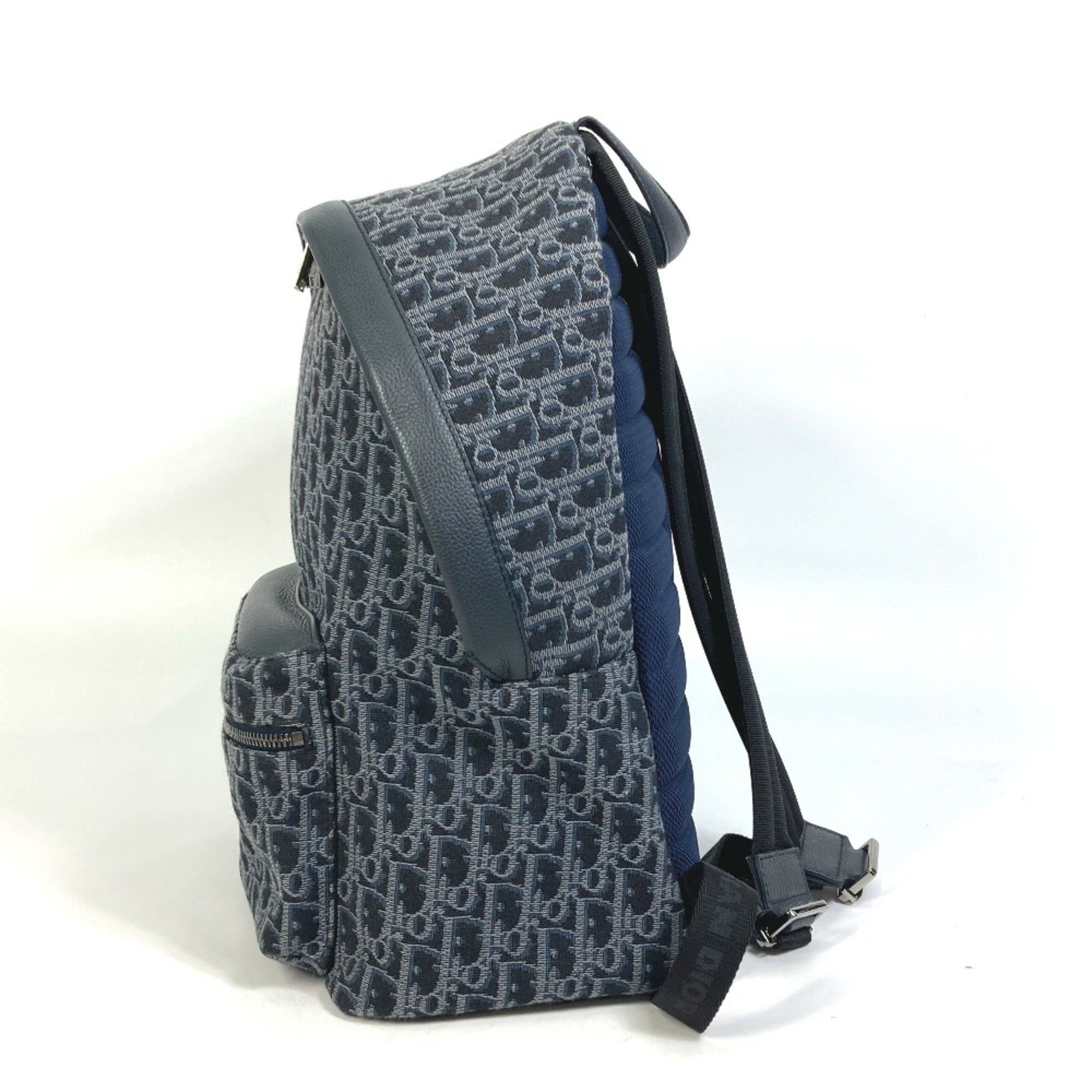 Dior CHRISTIAN DIOR Trotter Oblique Backpack Backpack Navy Size ONE SIZE - 3 Thumbnail