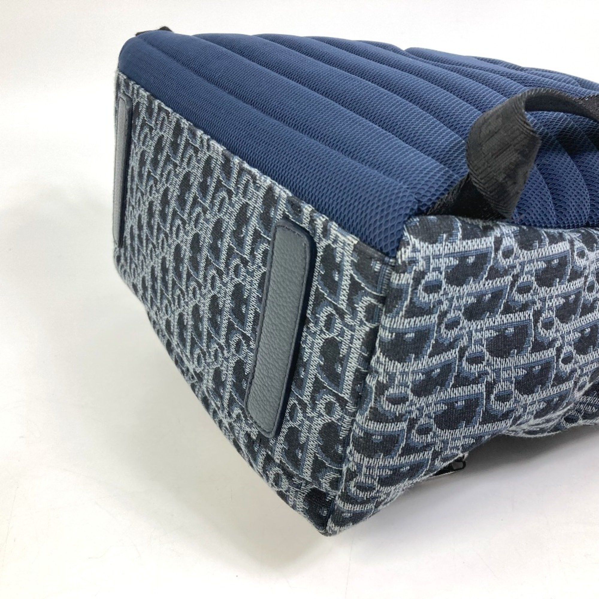 Dior CHRISTIAN DIOR Trotter Oblique Backpack Backpack Navy Size ONE SIZE - 6 Thumbnail