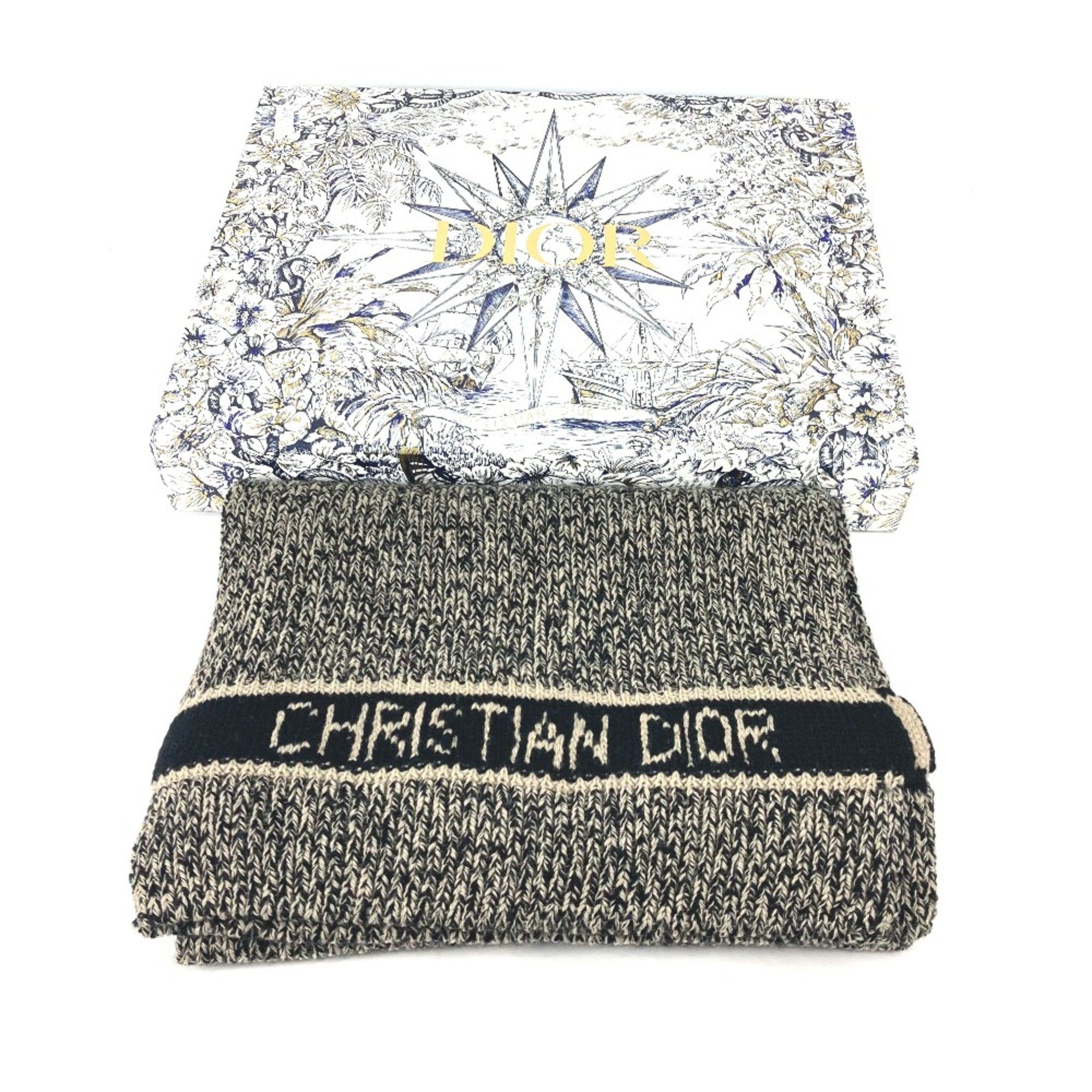 Dior CHRISTIAN DIOR 25DWI214S007 Scarf Black Beige Size ONE SIZE - 9 Thumbnail