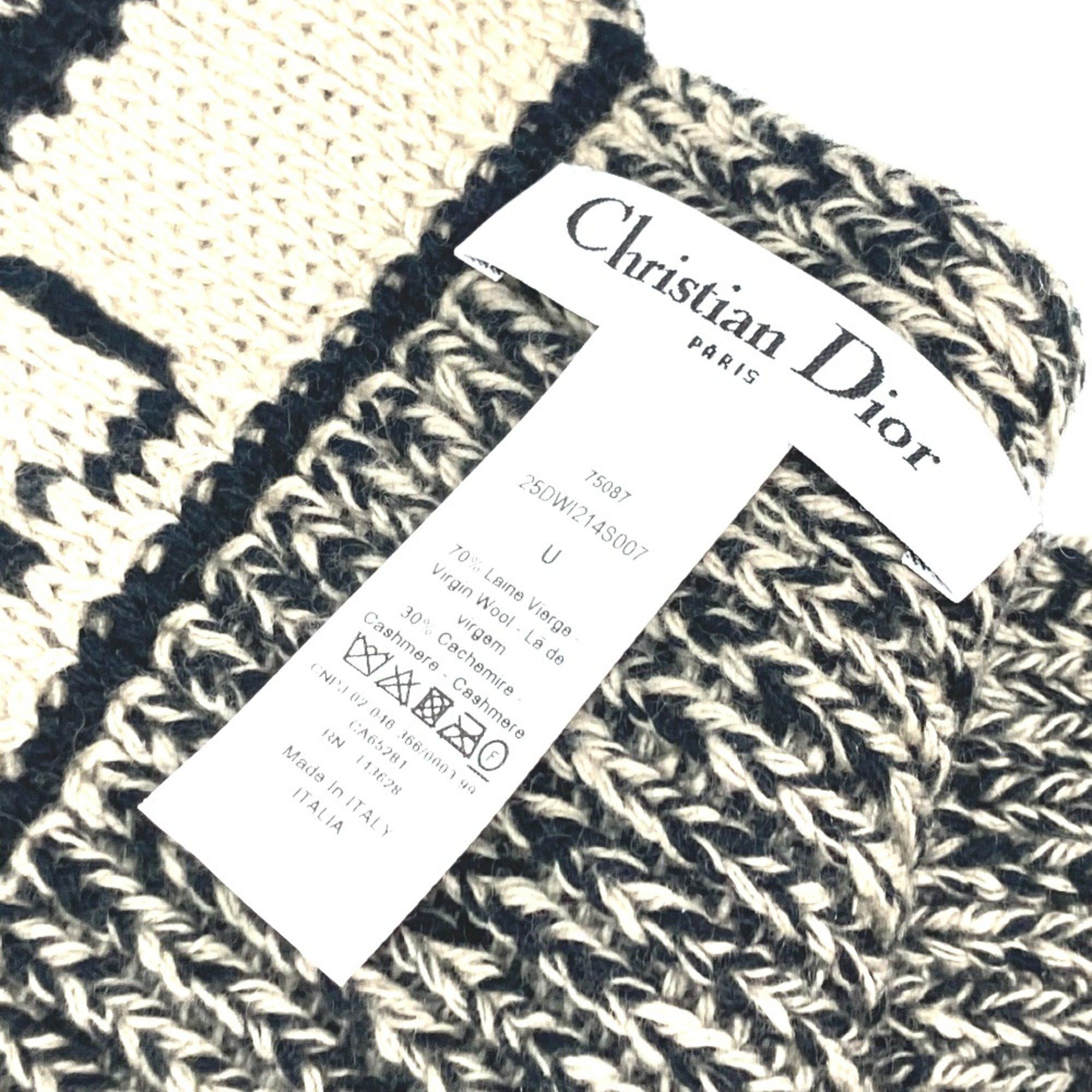 Dior CHRISTIAN DIOR 25DWI214S007 Scarf Black Beige Size ONE SIZE - 5 Thumbnail
