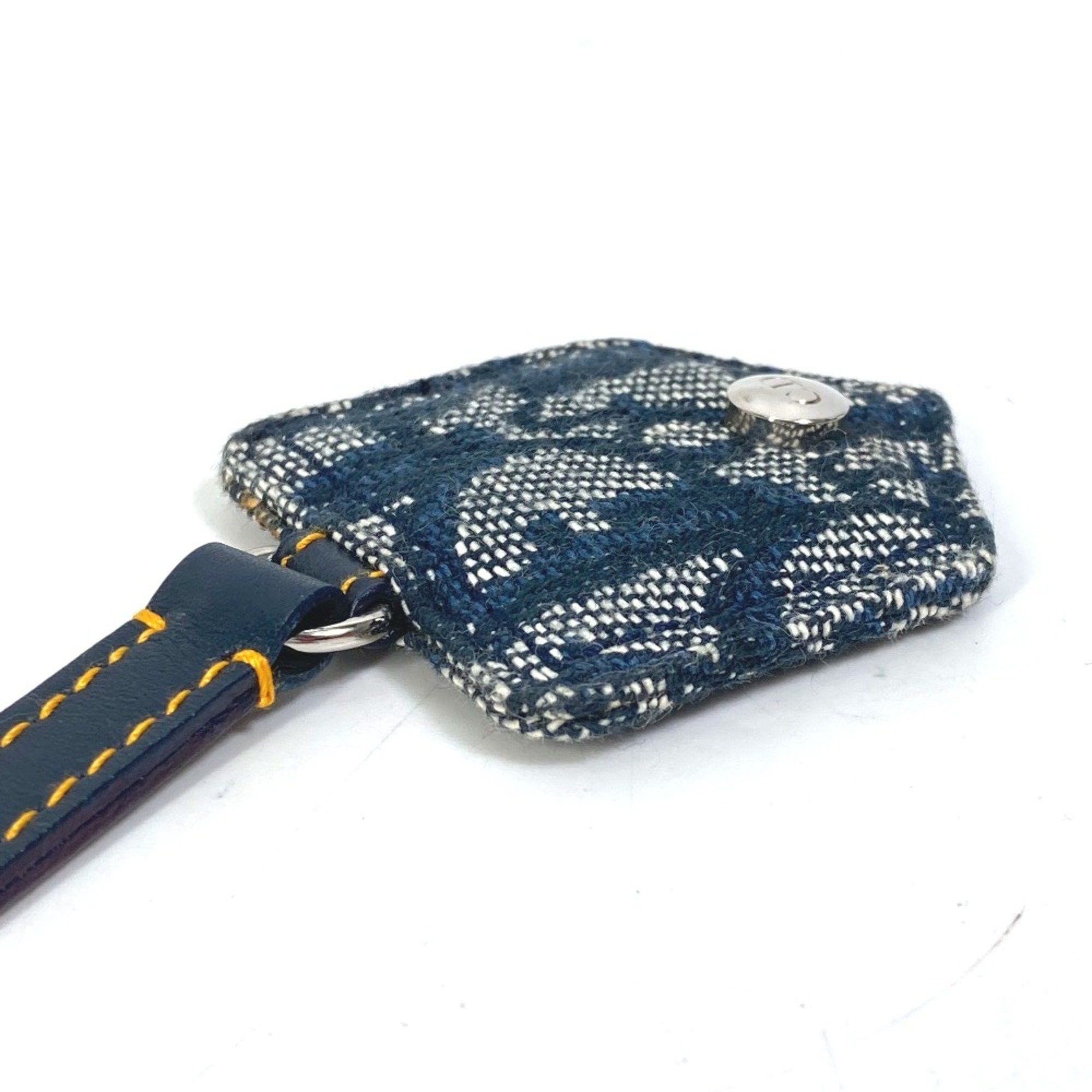Dior CHRISTIAN DIOR Trotter Key Holder Bag Charm Key Ring charm Navy Size ONE SIZE - 5 Thumbnail