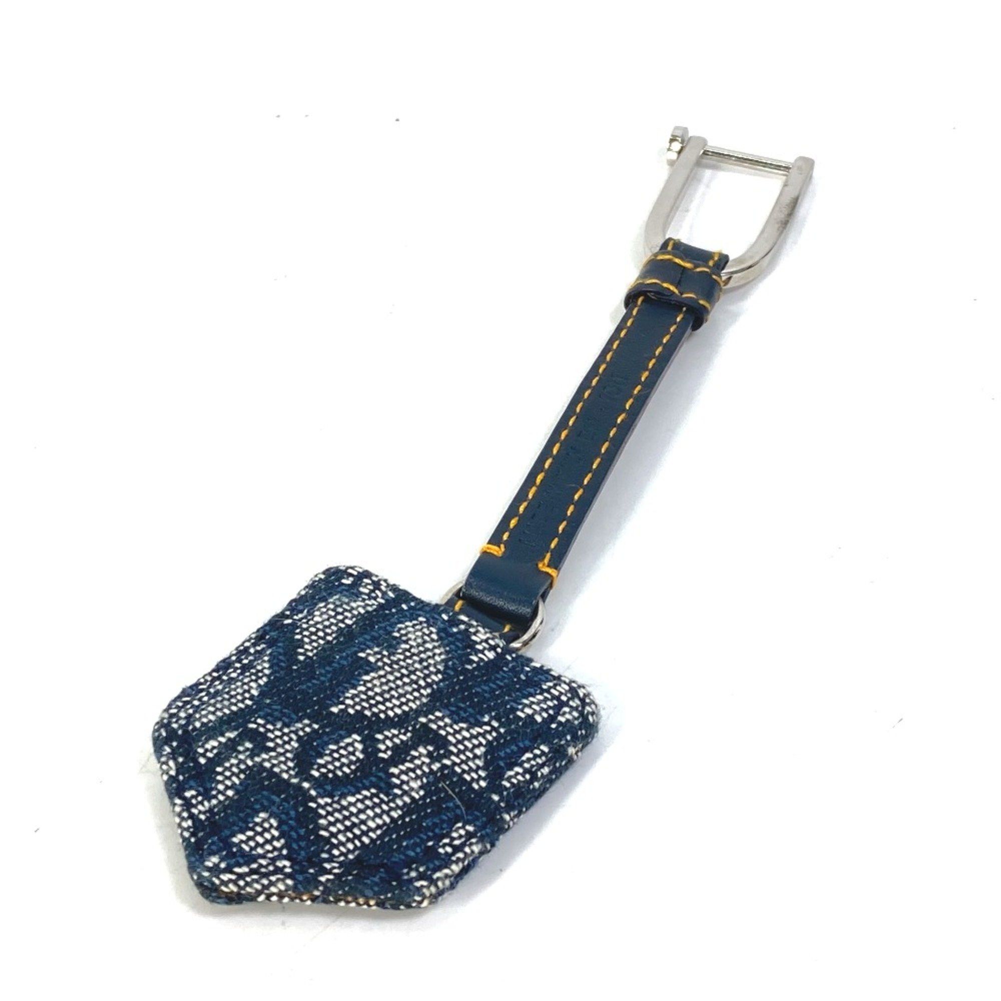Dior CHRISTIAN DIOR Trotter Key Holder Bag Charm Key Ring charm Navy Size ONE SIZE - 2 Thumbnail