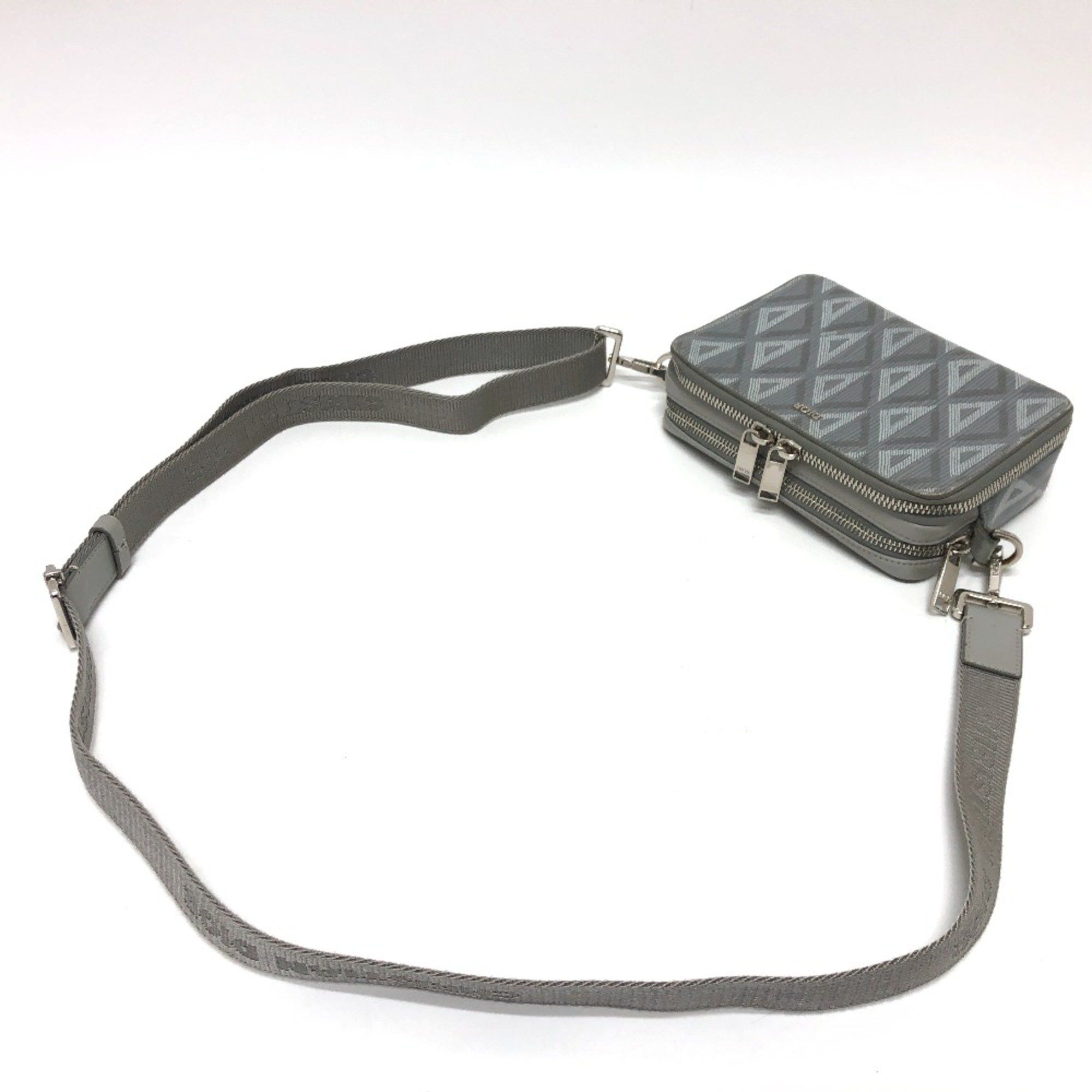 Dior CHRISTIAN DIOR 2ESBC119DCO Pochette bag shawl Crossbody Shoulder Bag gray SilverHardware Size ONE SIZE - 6 Thumbnail