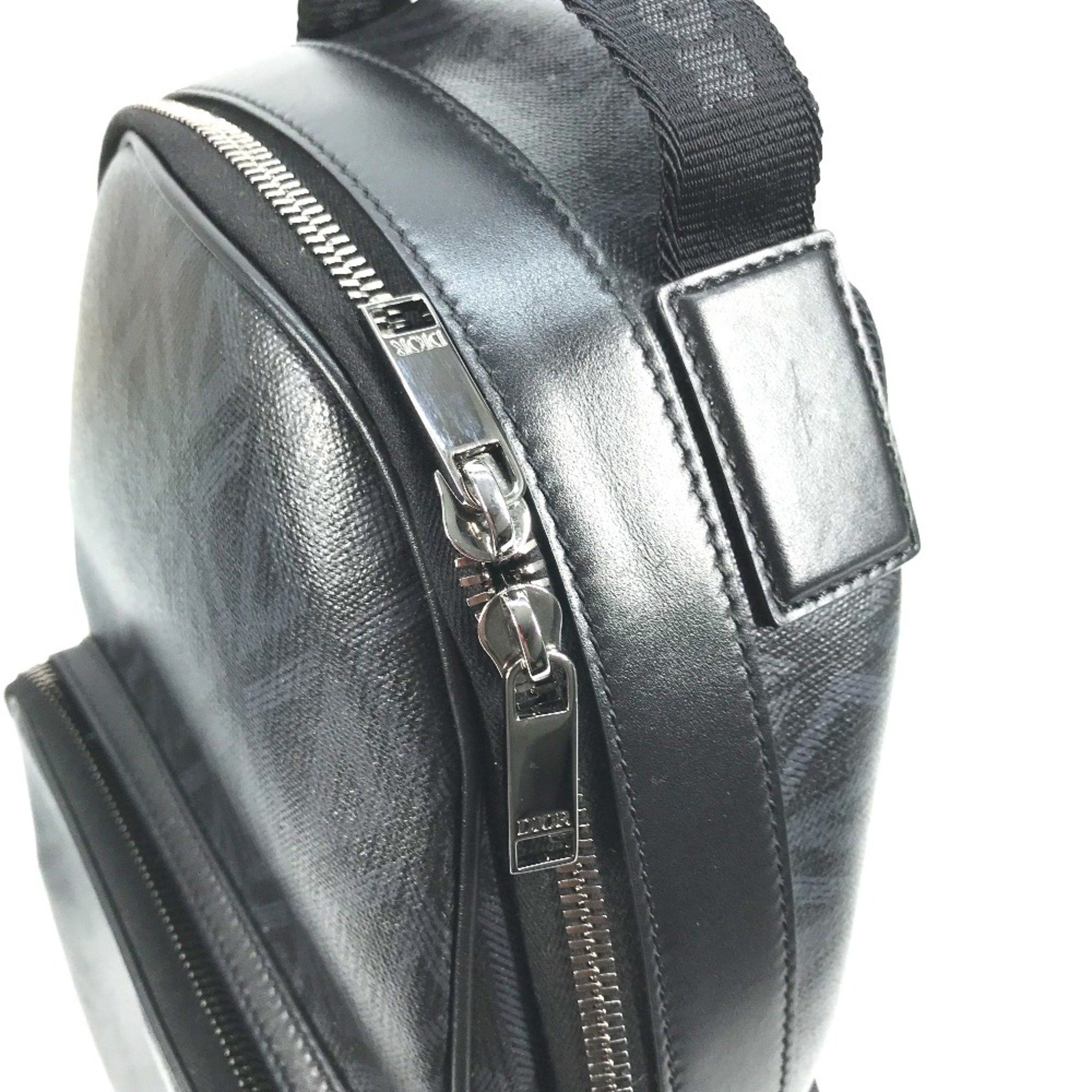 Dior CHRISTIAN DIOR 1ESBO038CDP_H43E CD Diamond Cross Shoulder Bag body bag Black Navy Based Size ONE SIZE - 7 Thumbnail