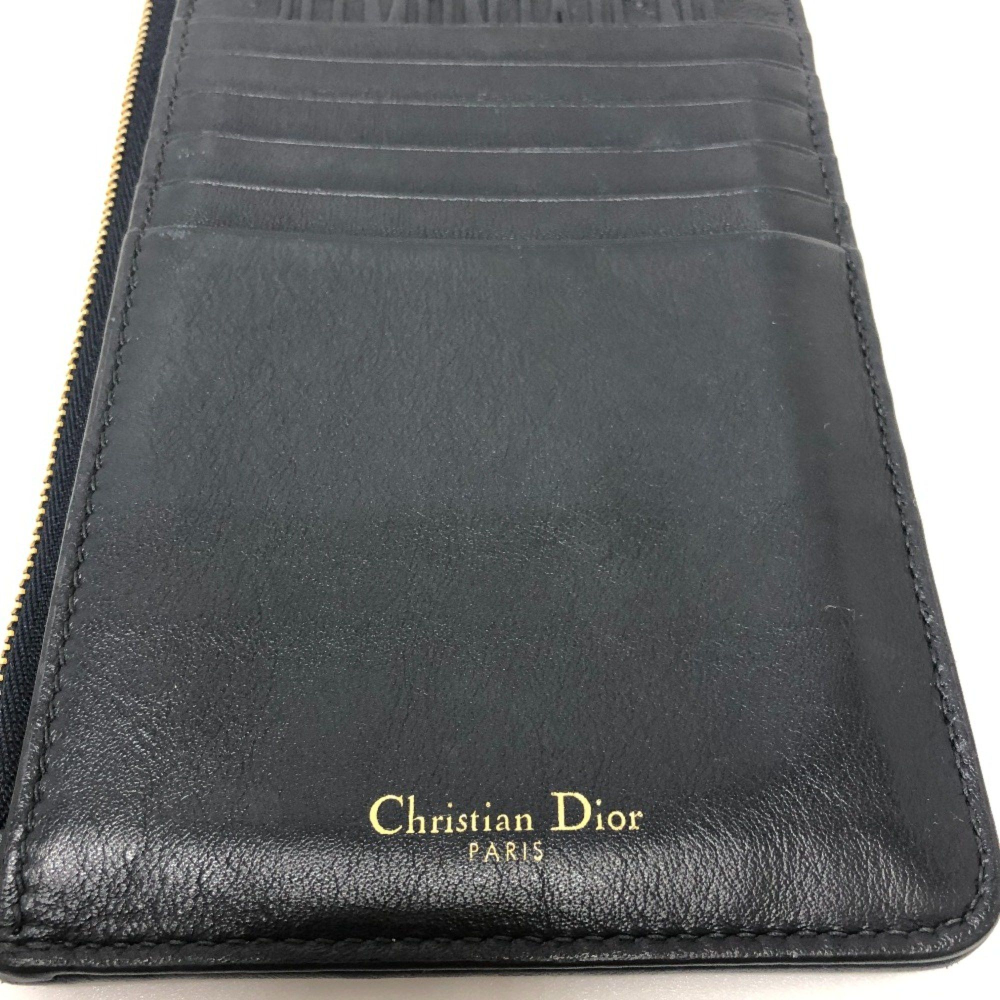 Dior CHRISTIAN DIOR Phone Case Wallet Crossbody Shoulder Bag Shoulder Bag Navy GoldHardware Size ONE SIZE - 10 Thumbnail