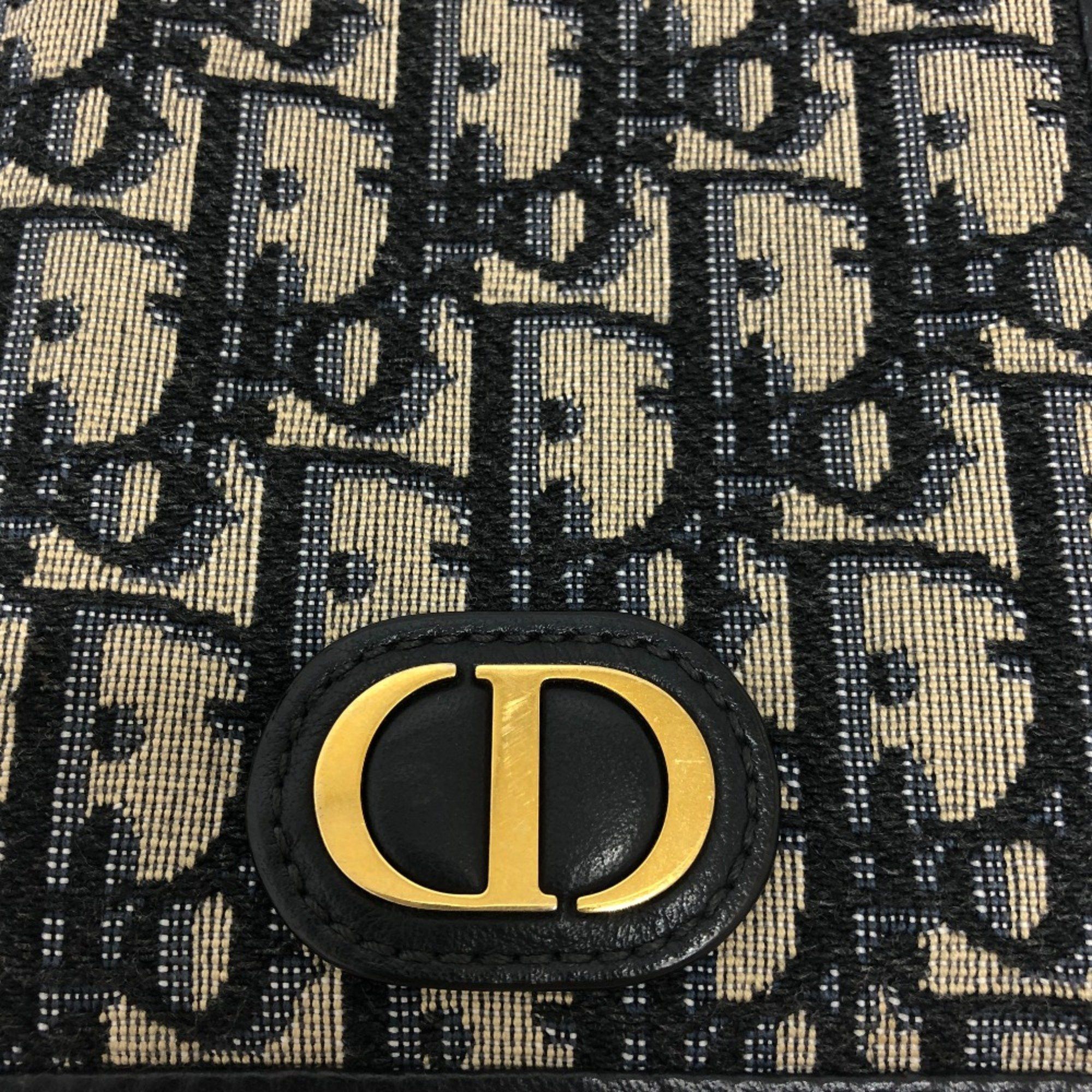 Dior CHRISTIAN DIOR Phone Case Wallet Crossbody Shoulder Bag Shoulder Bag Navy GoldHardware Size ONE SIZE - 4 Thumbnail
