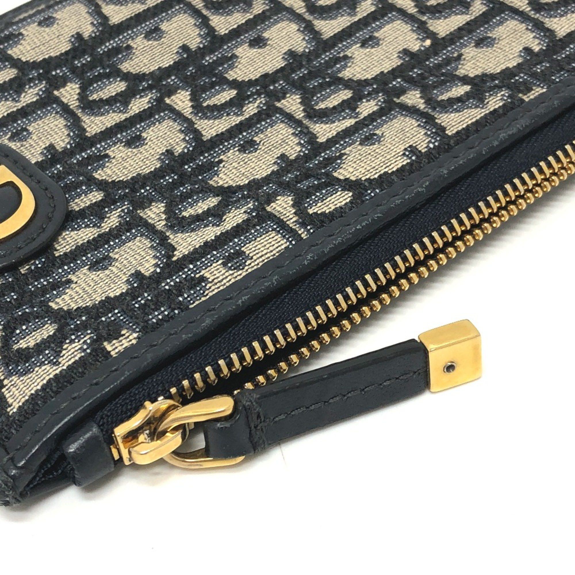 Dior CHRISTIAN DIOR Phone Case Wallet Crossbody Shoulder Bag Shoulder Bag Navy GoldHardware Size ONE SIZE - 7 Thumbnail