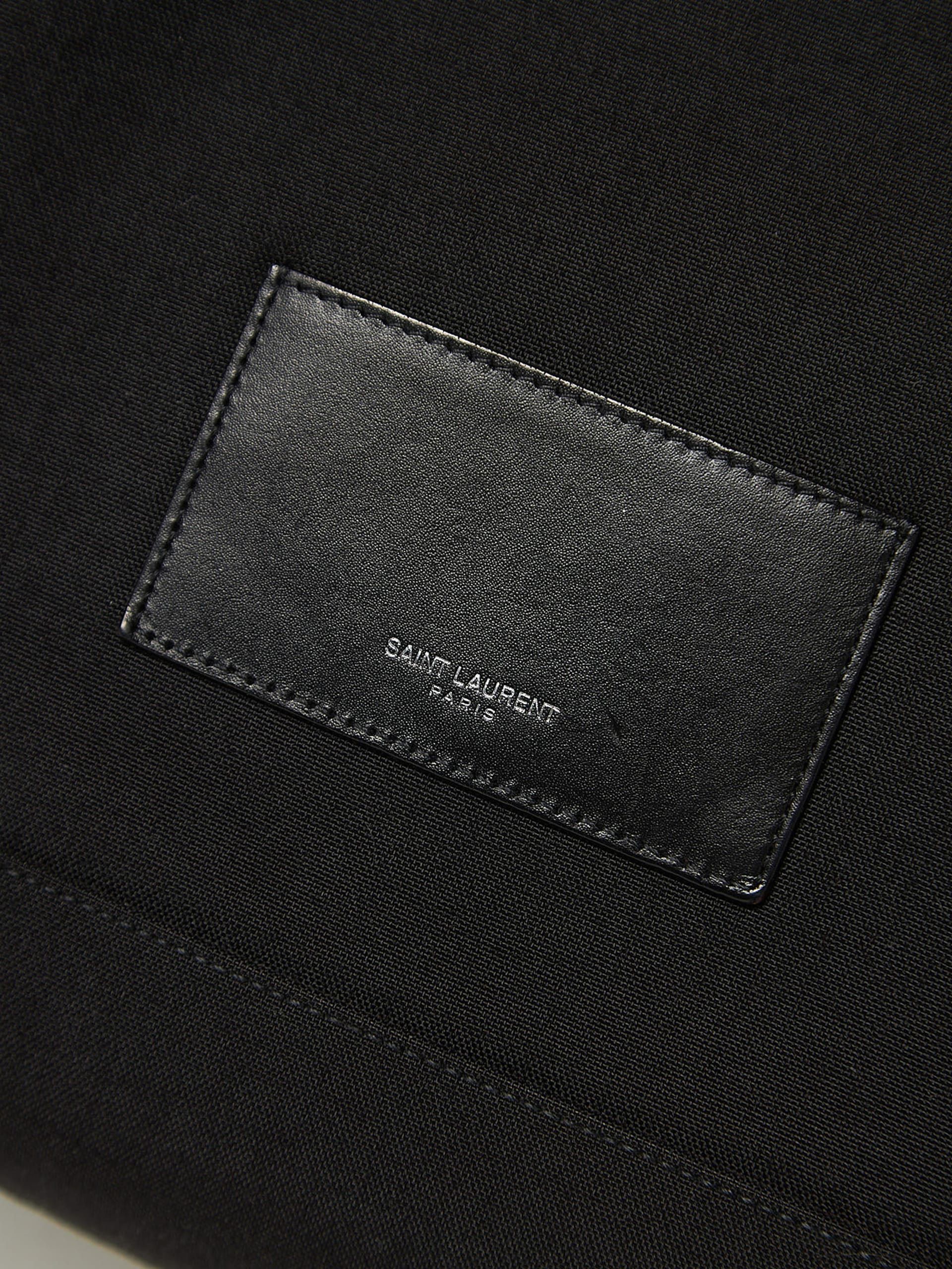 Saint Laurent Paris Black Croco Leather Backpack Size ONE SIZE - 4 Thumbnail