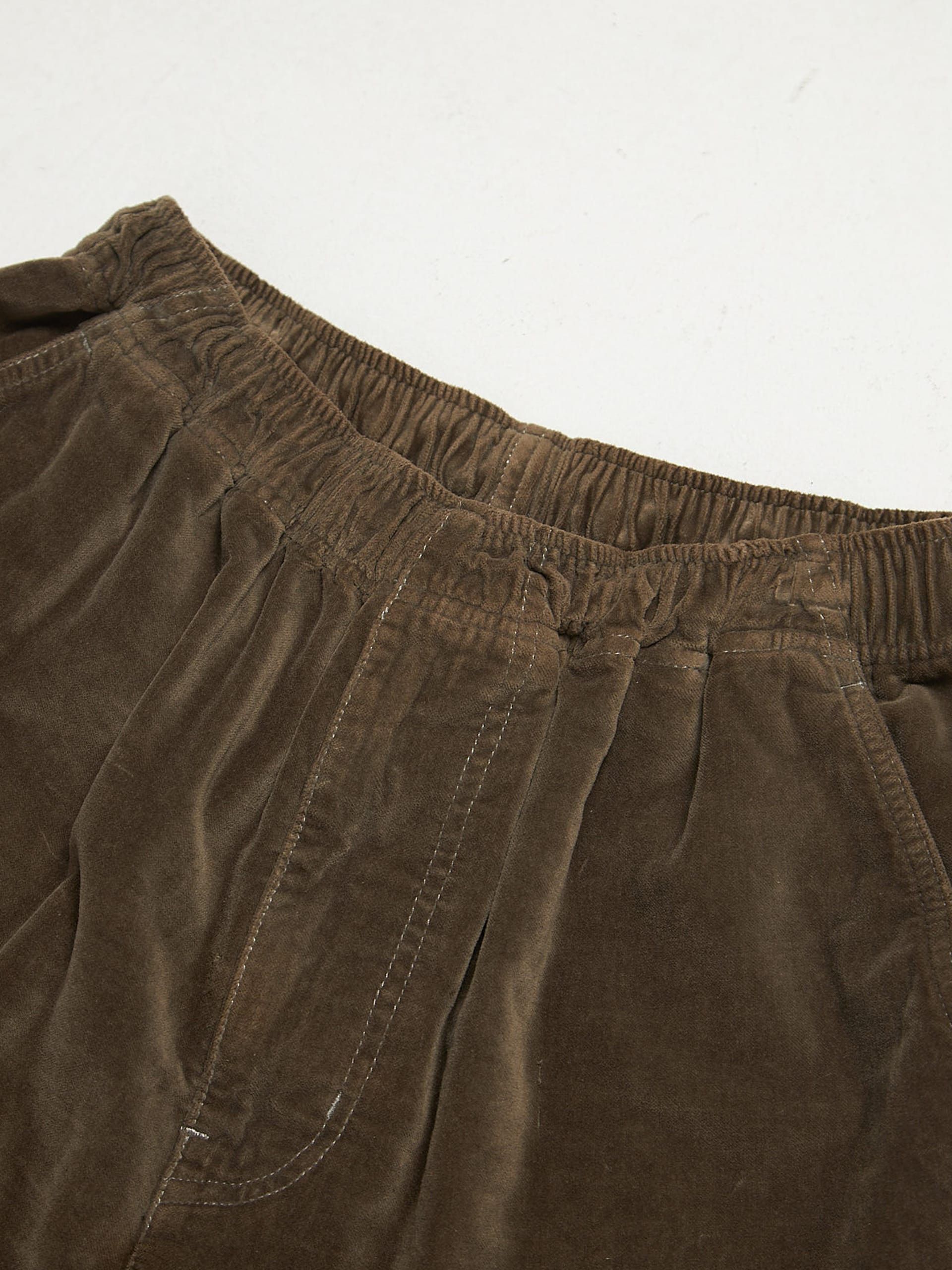 Cav Empt Brown Velour Cotton Trackpants Size US 33 - 3 Thumbnail