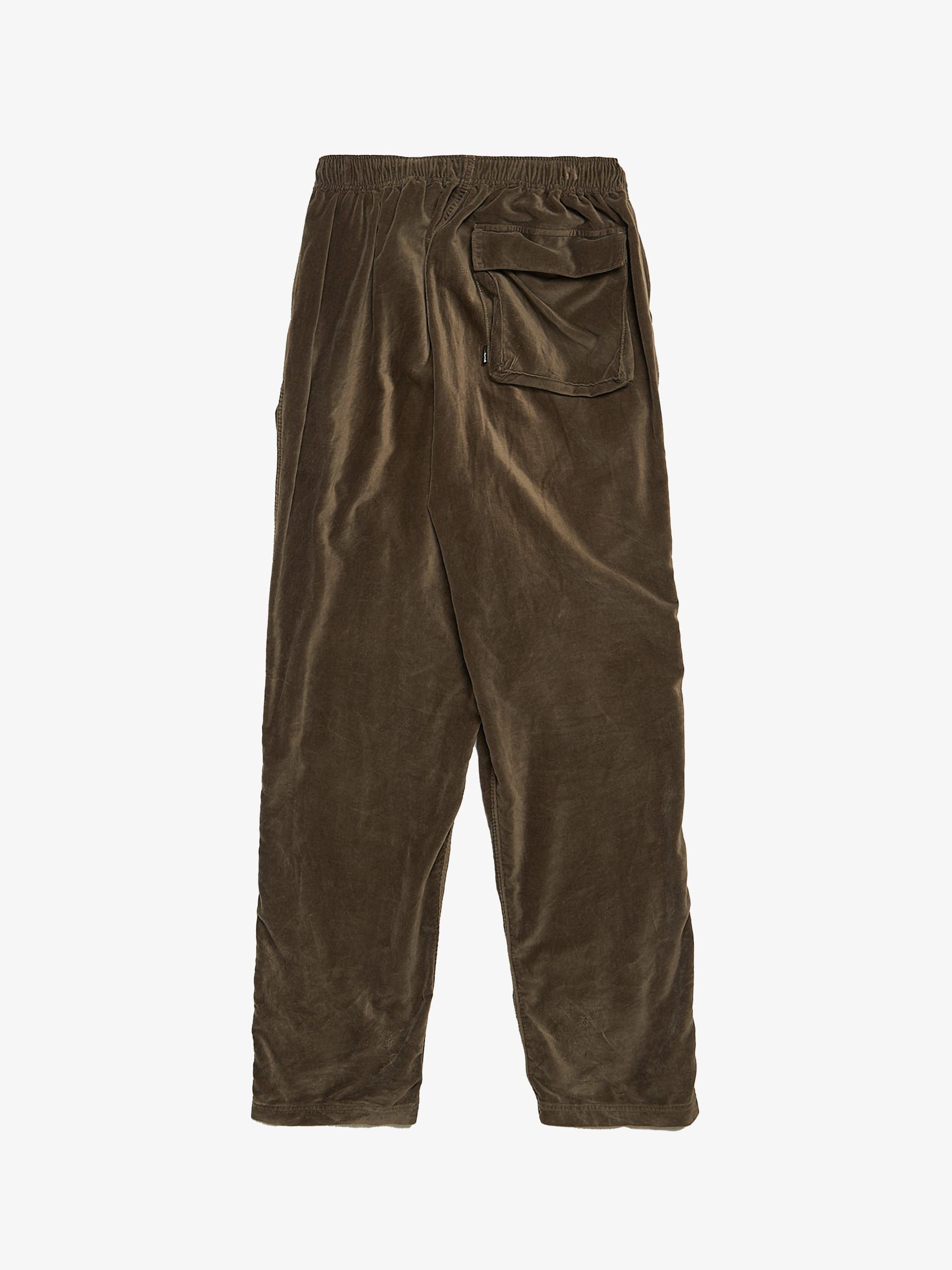 Cav Empt Brown Velour Cotton Trackpants Size US 33 - 2 Thumbnail
