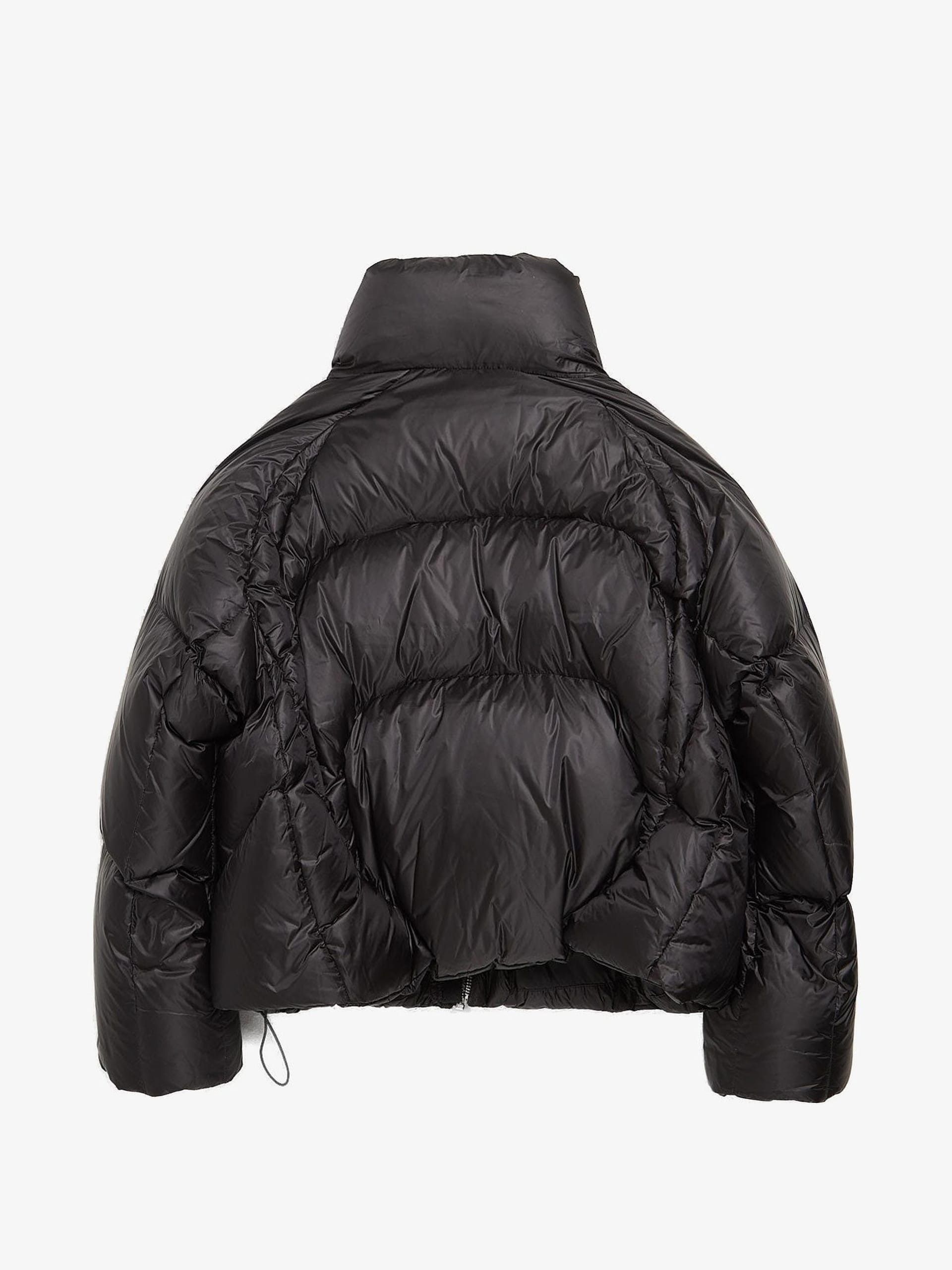 Entire Studios Black Cropped Polyamide Puffer Jacket | Grailed