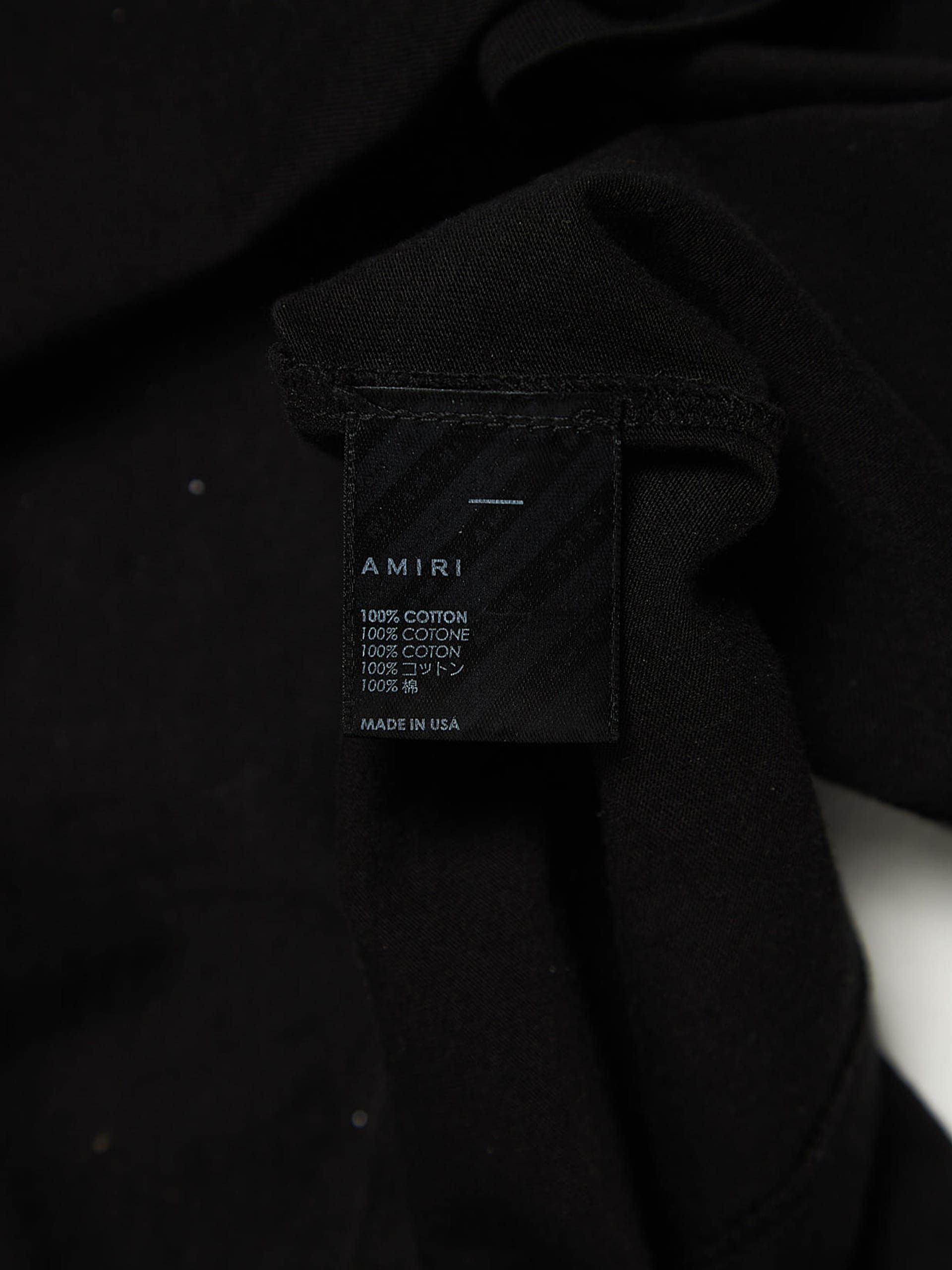 Amiri Black Cotton Printed T-Shirt Size US L / EU 52-54 / 3 - 4 Thumbnail
