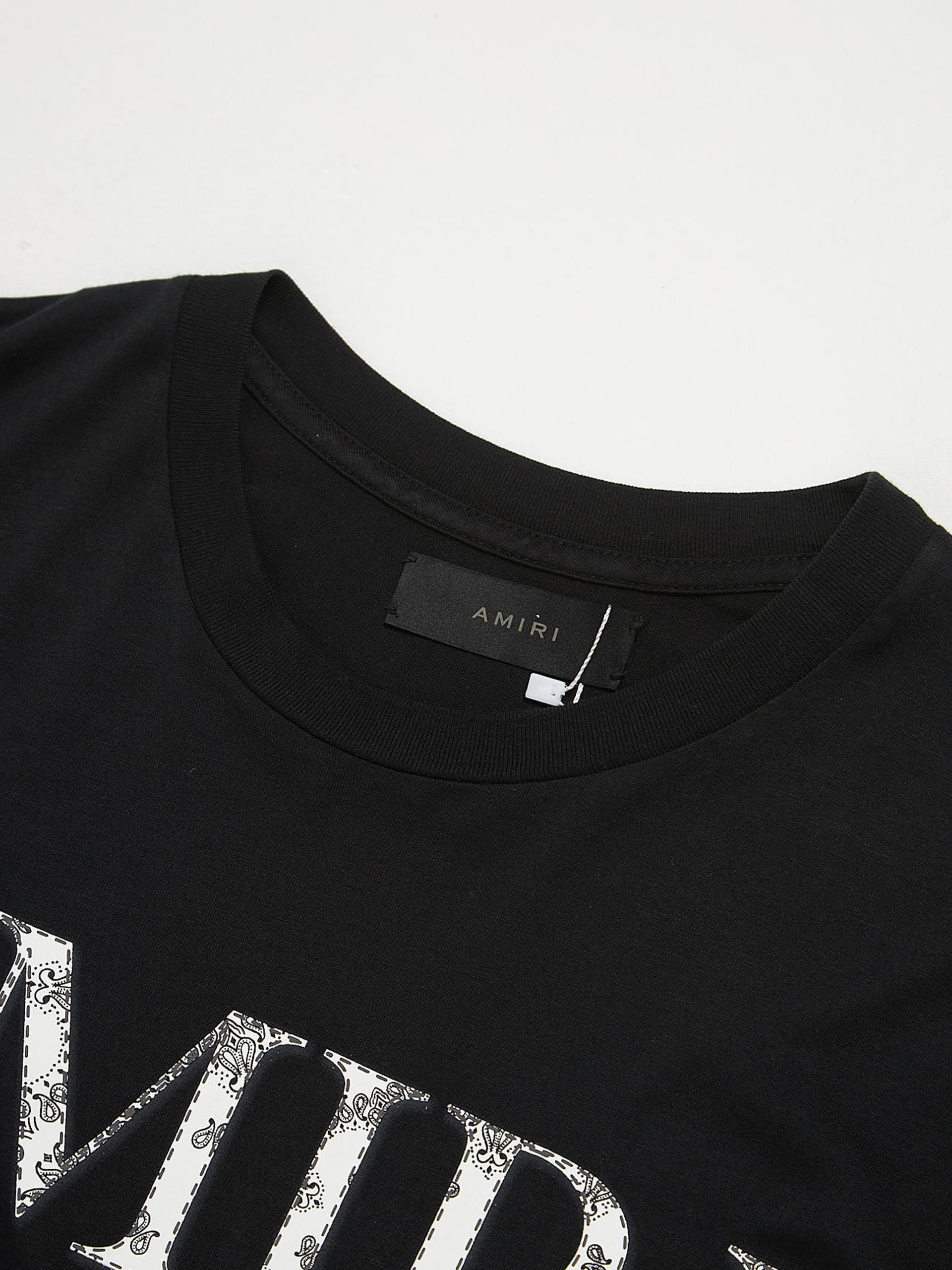 Amiri Black Cotton Front Logo Printed T-Shirt Size US M / EU 48-50 / 2 - 3 Thumbnail
