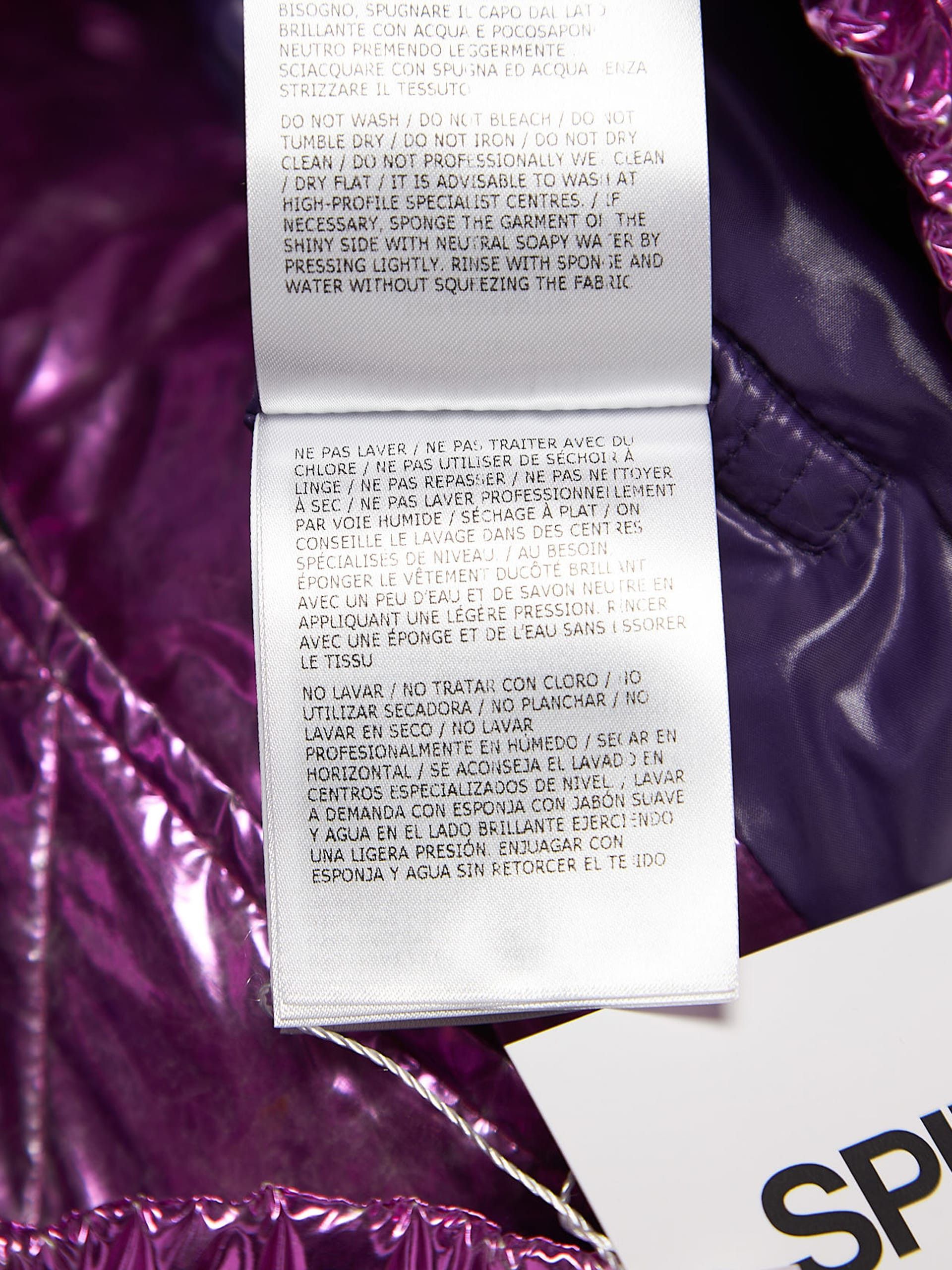 Moncler Pink and Black Logo Patched Polyester Downjacket Size US S / EU 44-46 / 1 - 7 Thumbnail
